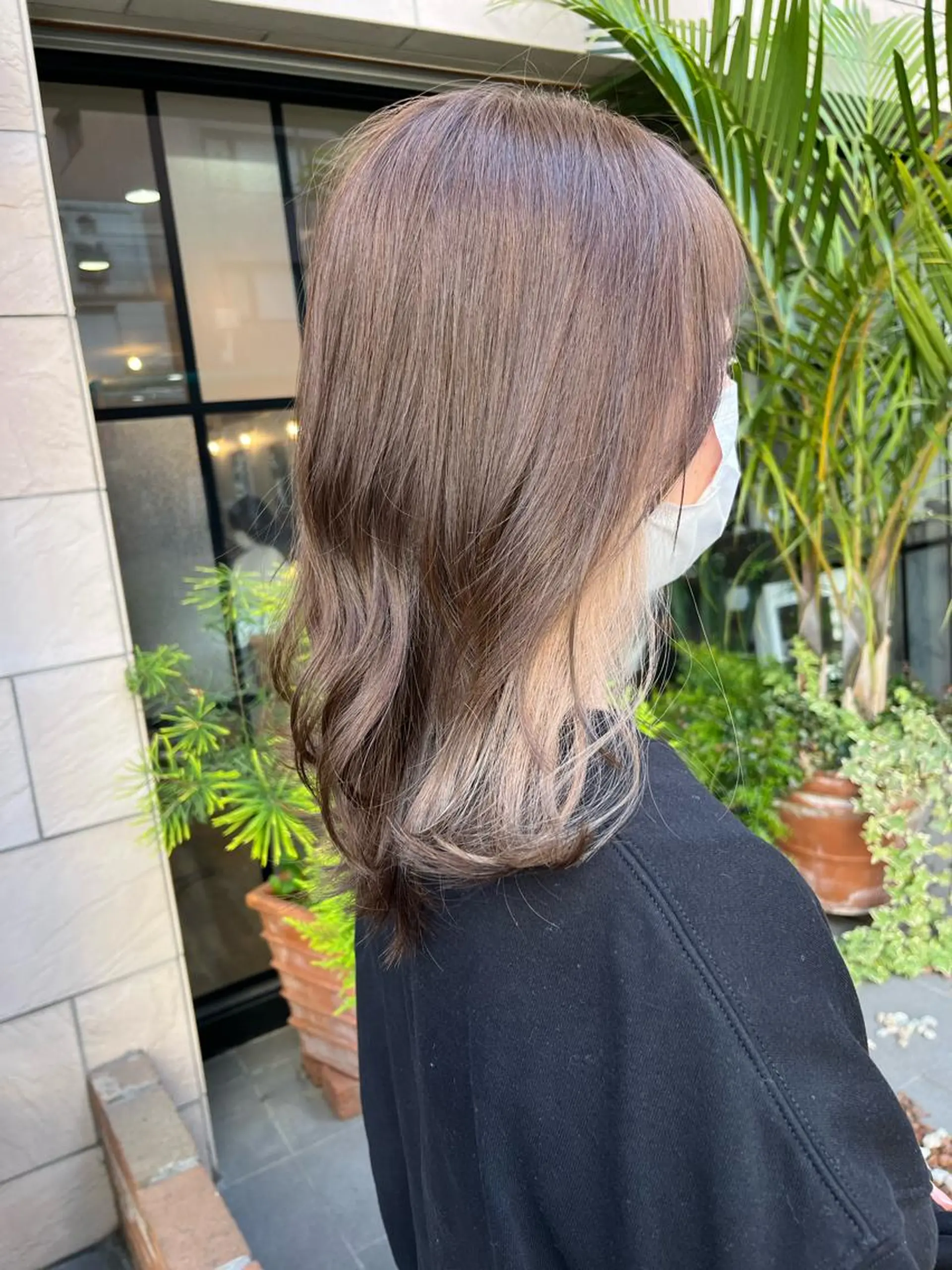 ショート カラー アッシュ ベージュカラー 透明感カラー インナーカラー ホワイトベージュ ヘアカラー SHIAN 八王子👼鬼塚さやかのヘアスタイル