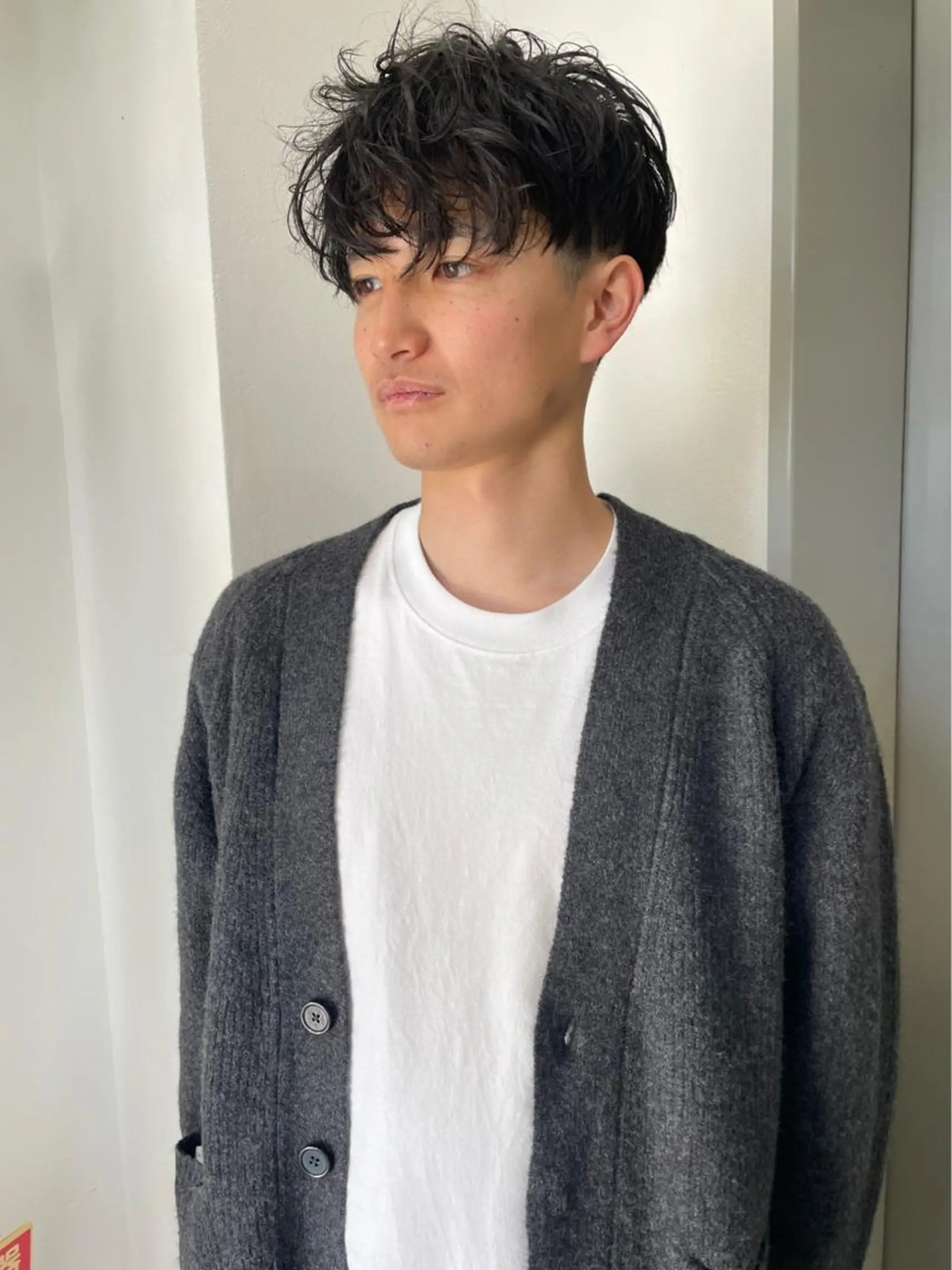 ショート メンズ マッシュ くせ毛 ショートヘア カット トリートメント Loom.所属・村上雅人 ナチュラルモードのヘアスタイル