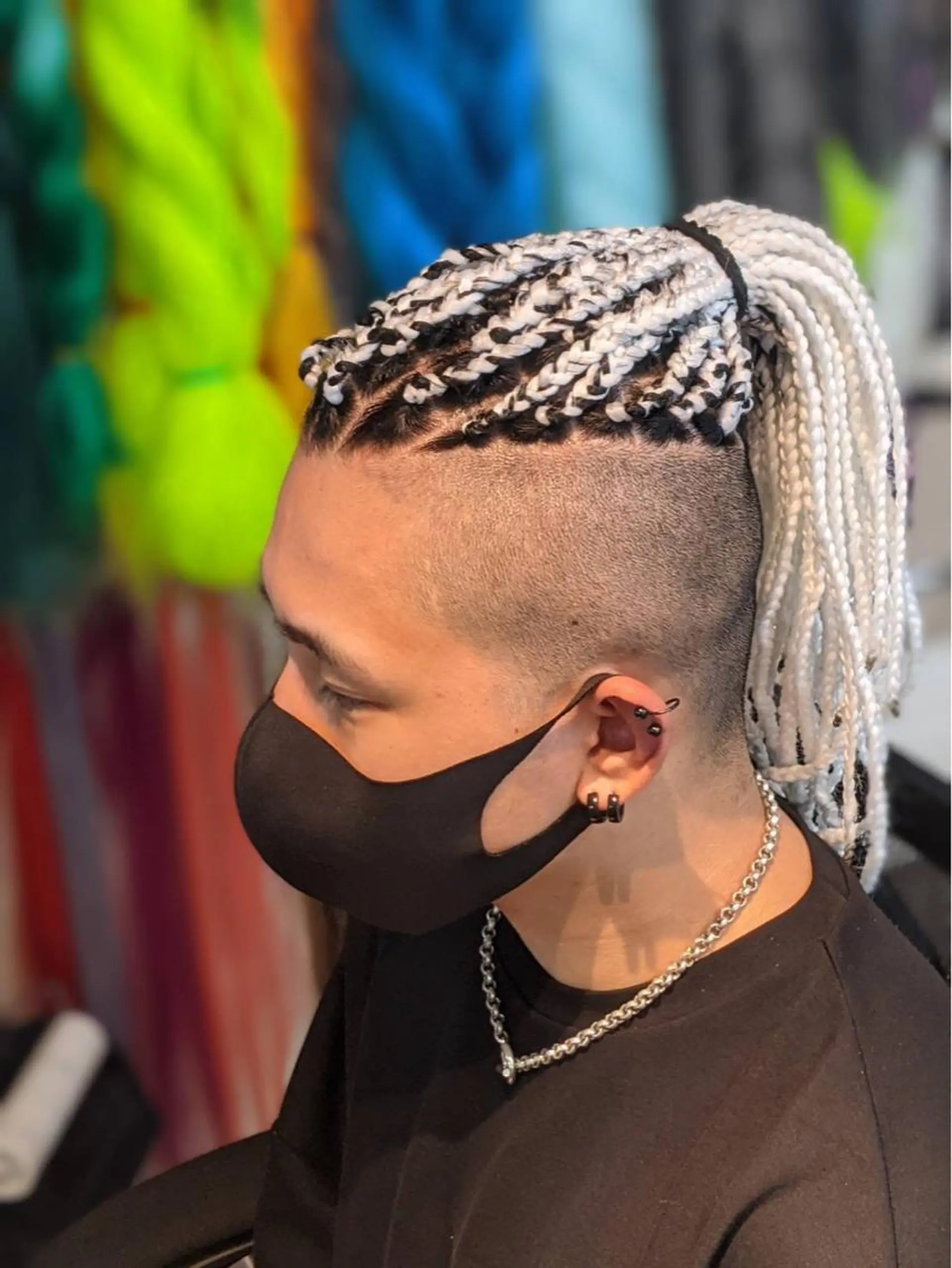 セミロング エクステ 髪に魔法をかける🪄 💖💫編み込みヘアのヘアスタイル