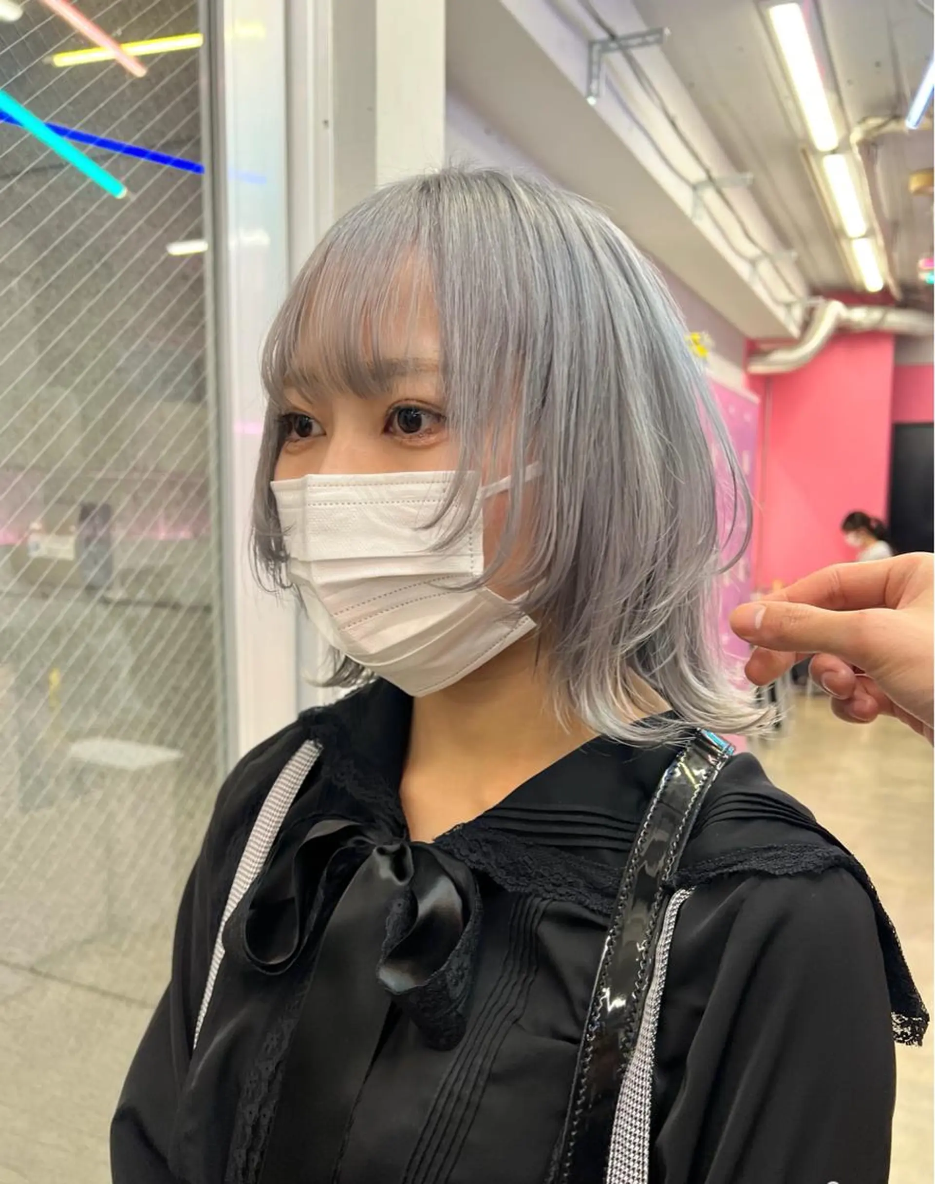 ミディアム カラー ヘアアレンジ カット ヘアカラー トリートメント ヘアセット 🐺ウルフの神🐺 /カラー/けいすけのヘアスタイル