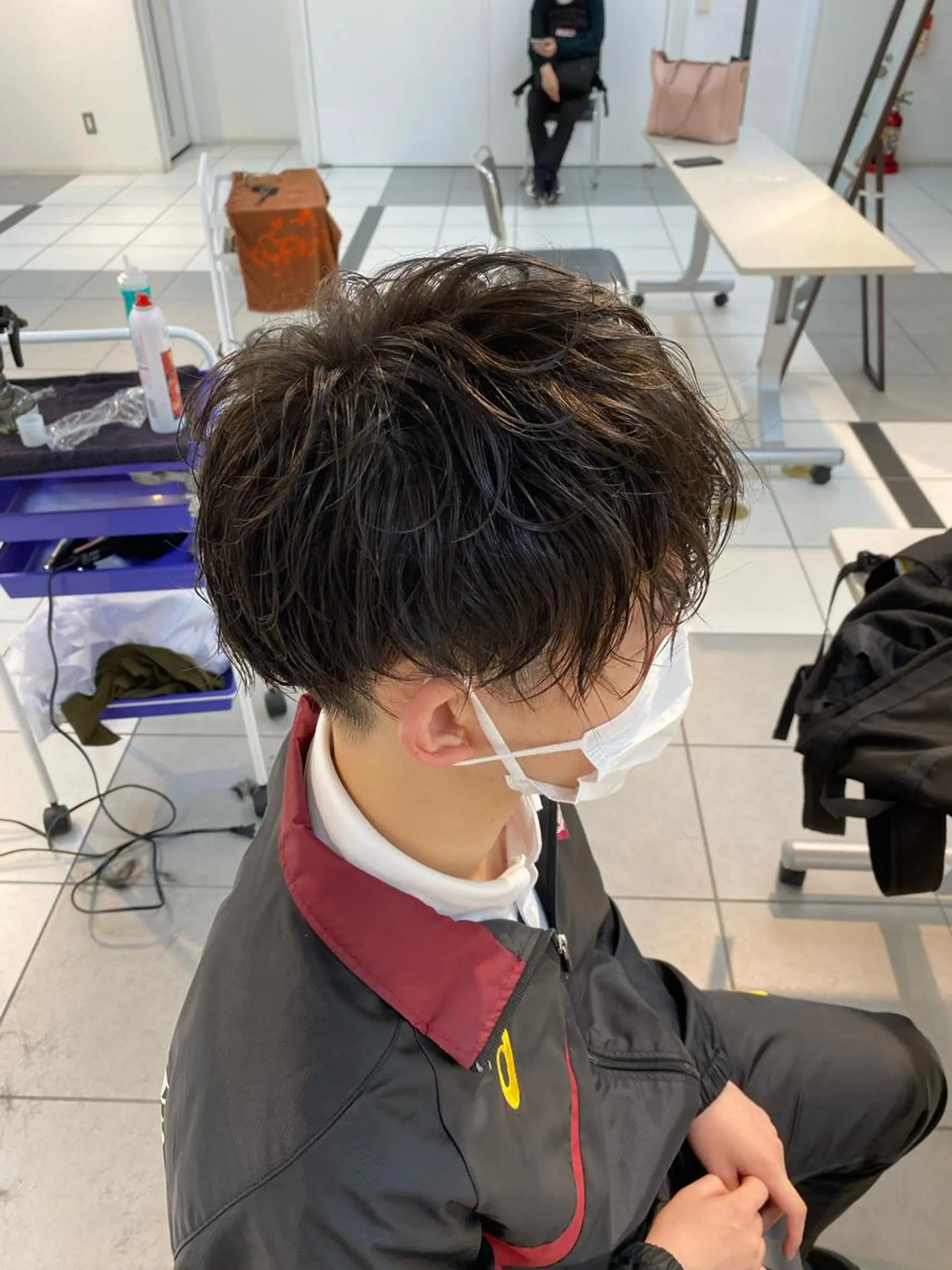 パーマ メンズ メンズパーマ ツイストスパイラルパーマ スパイラルパーマ カット パーマ ✂韓国レイヤー 🦋みやび🪽のヘアスタイル