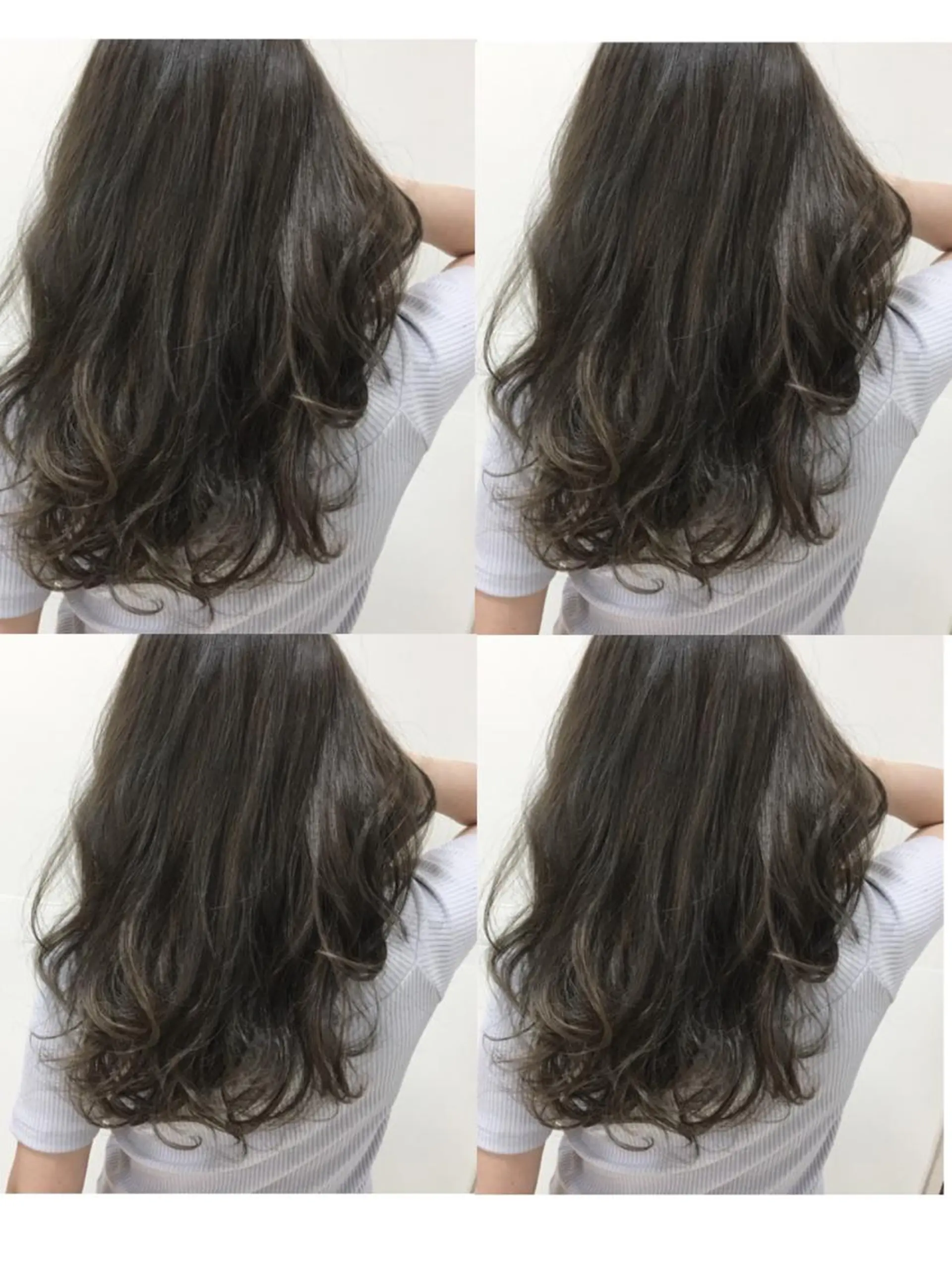 ロング カラー ヘアアレンジ グレージュ ロング タナカ タクヤのヘアスタイル