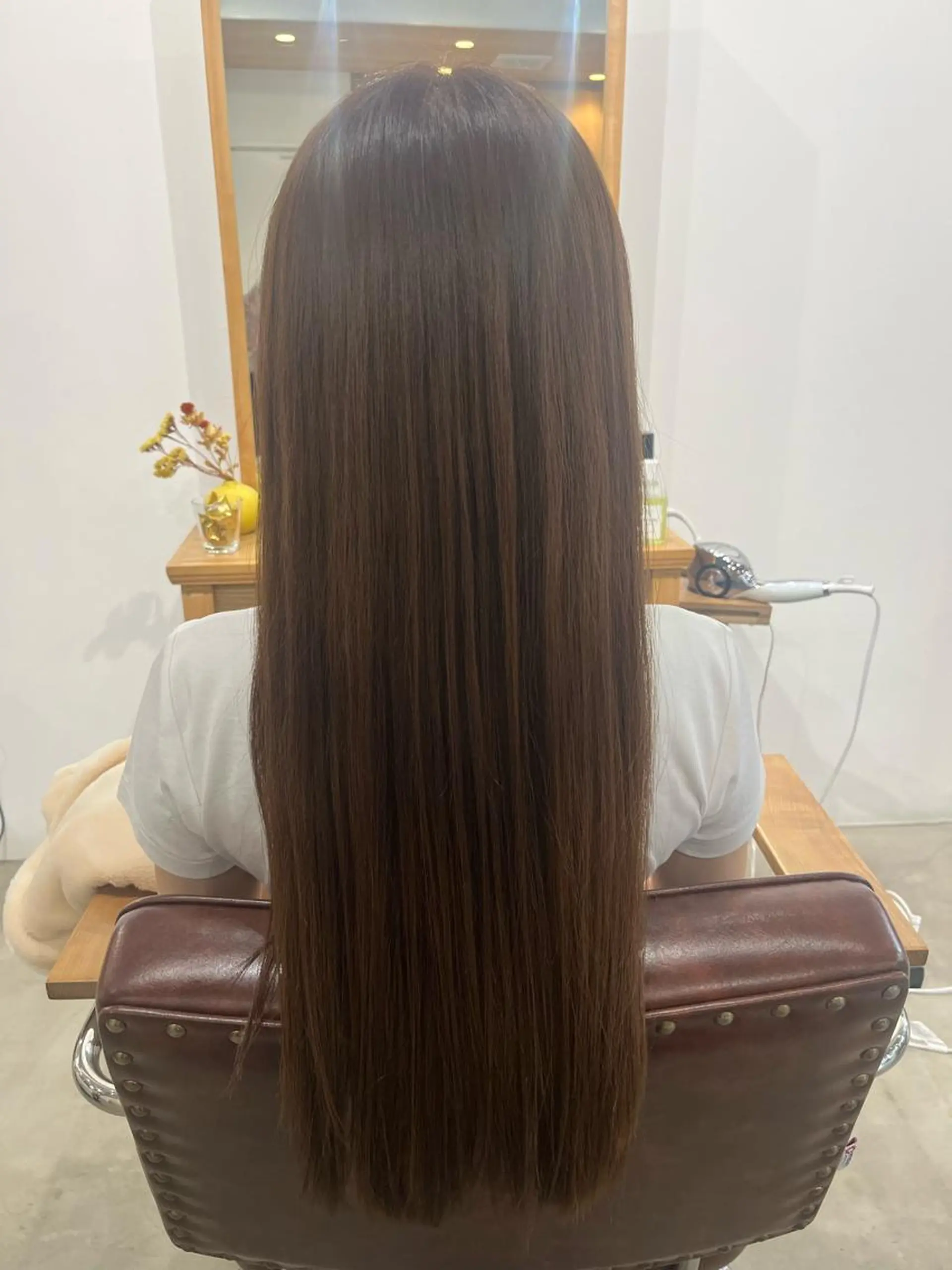 ロング カラー バイオレットカラー カット ヘアカラー トリートメント 三島 有佳里のヘアスタイル