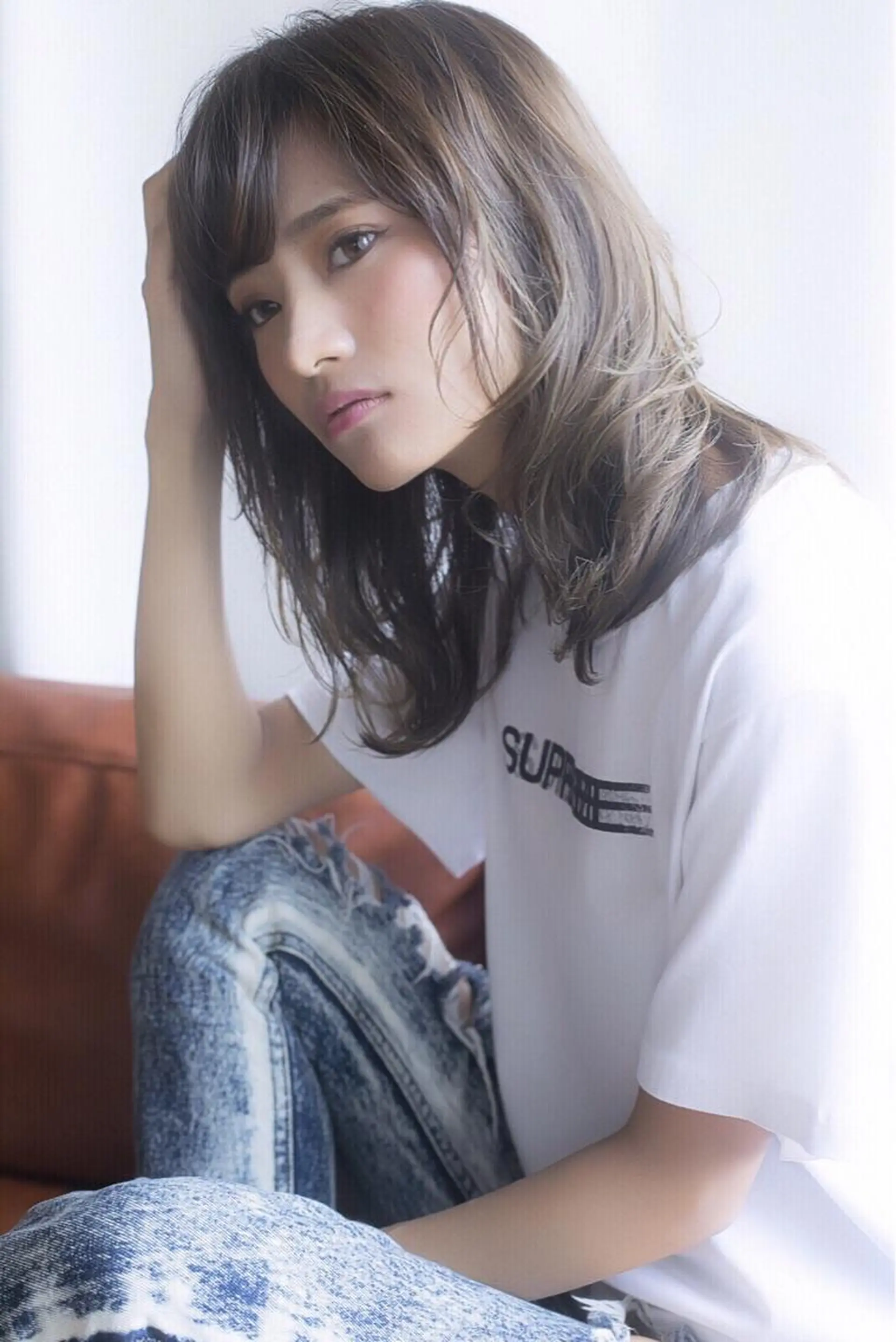 セミロング ボブ 外国人風カラー 似合わせカット 小顔カット ヘアカラー トリートメント 竹内ケンゴ🇰🇷 EIGHT藤沢のヘアスタイル