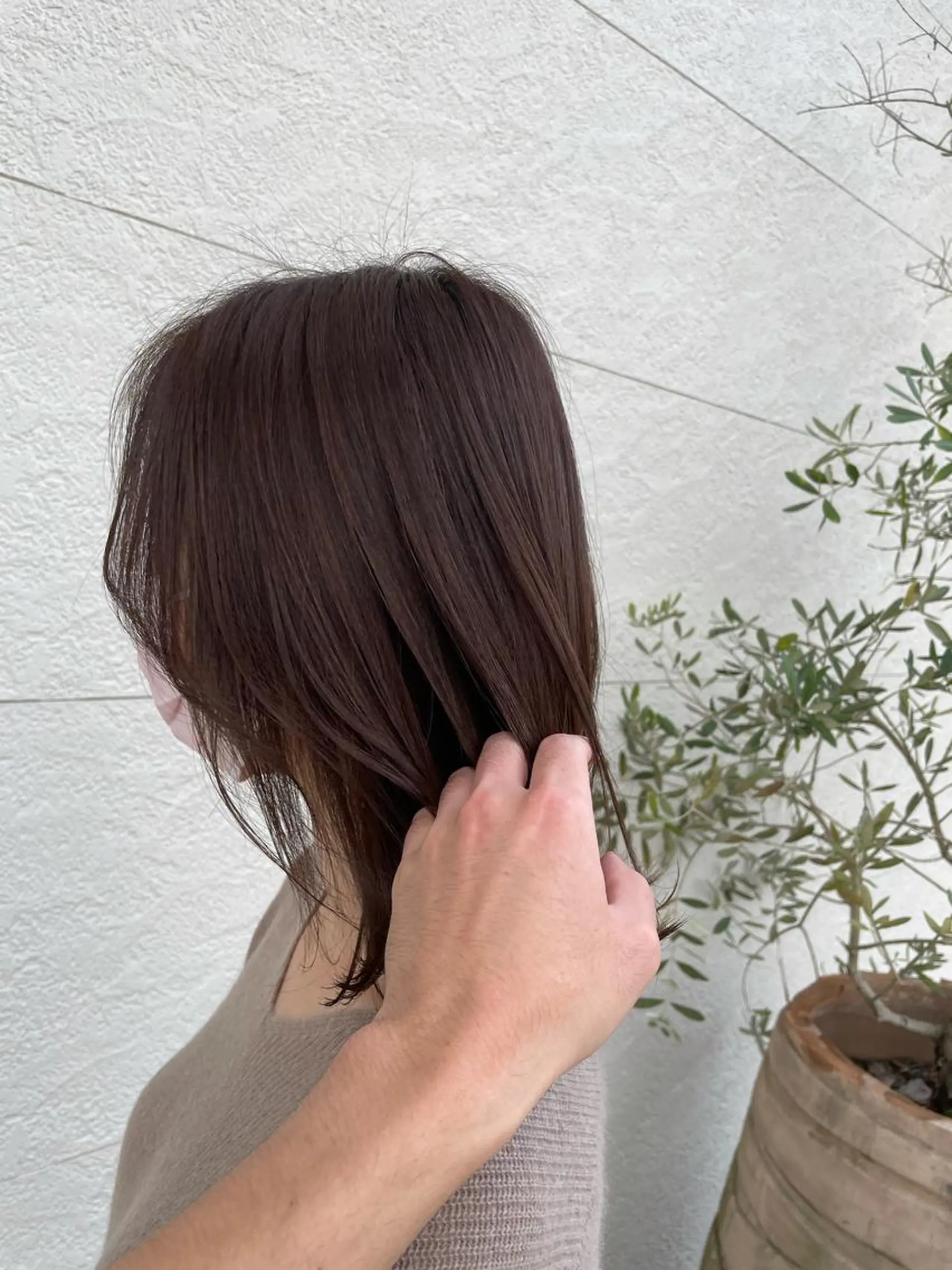 ミディアム カラー ブラウンカラー 透明感カラー モカブラウン カット ヘアカラー clocca所属・鵜飼 真伍のヘアスタイル