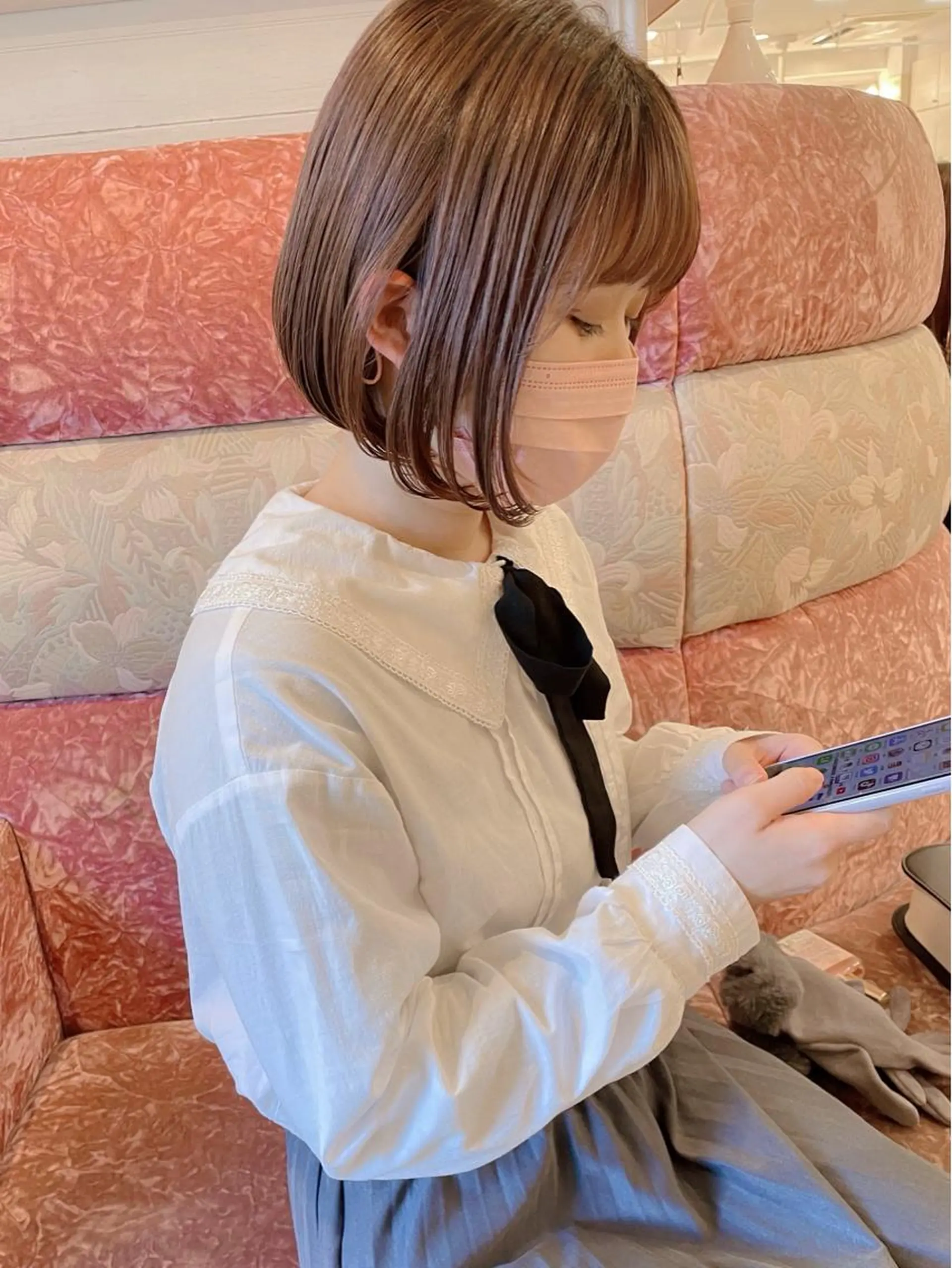 ミディアム ボブ カット ヘアカラー 【ボブ/個室サロン】 癒し空間mimuraのヘアスタイル