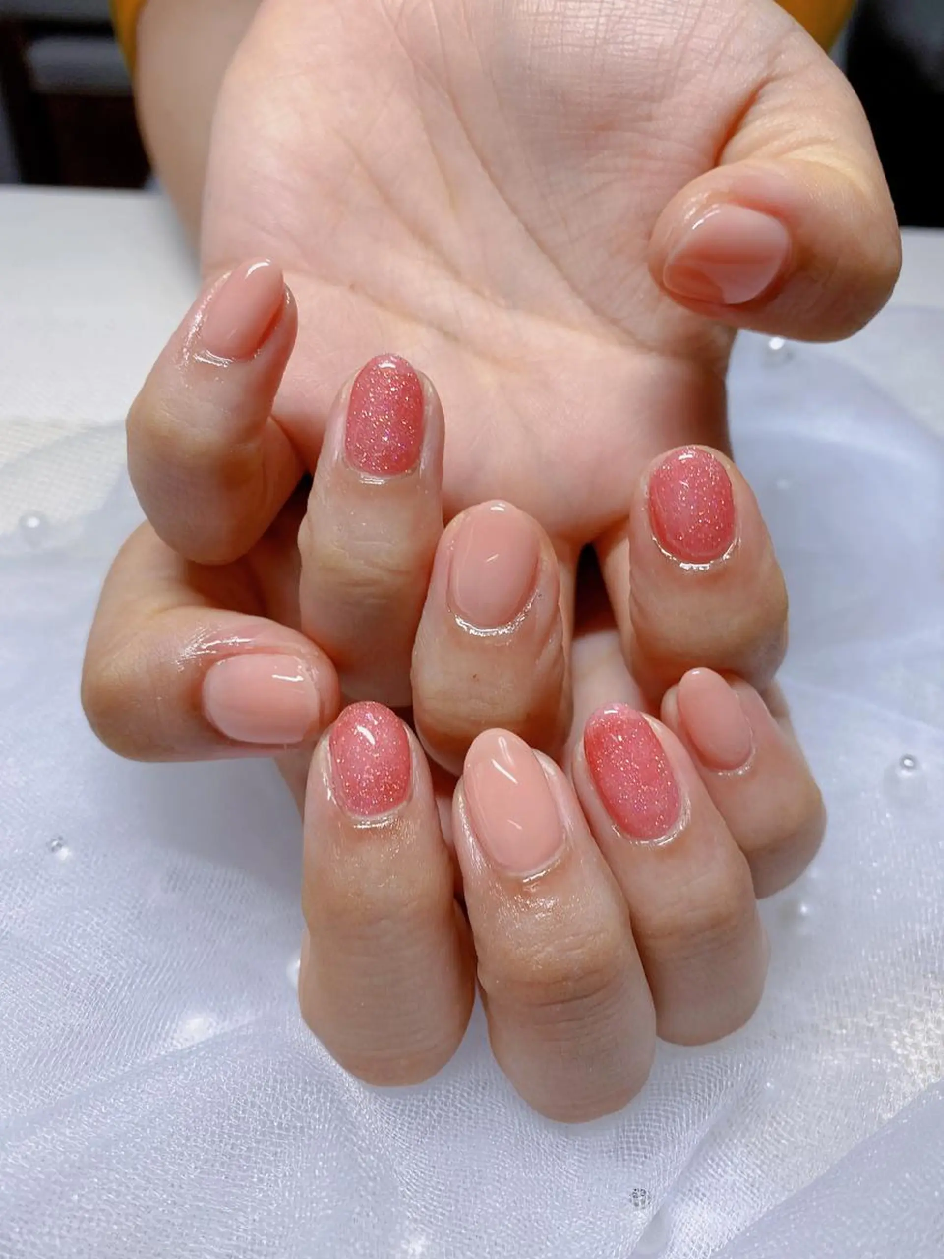 ネイル ガーリー ワンカラーネイル ピンク Jasmine nailsalon所属・ジャスミン ネイルサロンのネイルデザイン