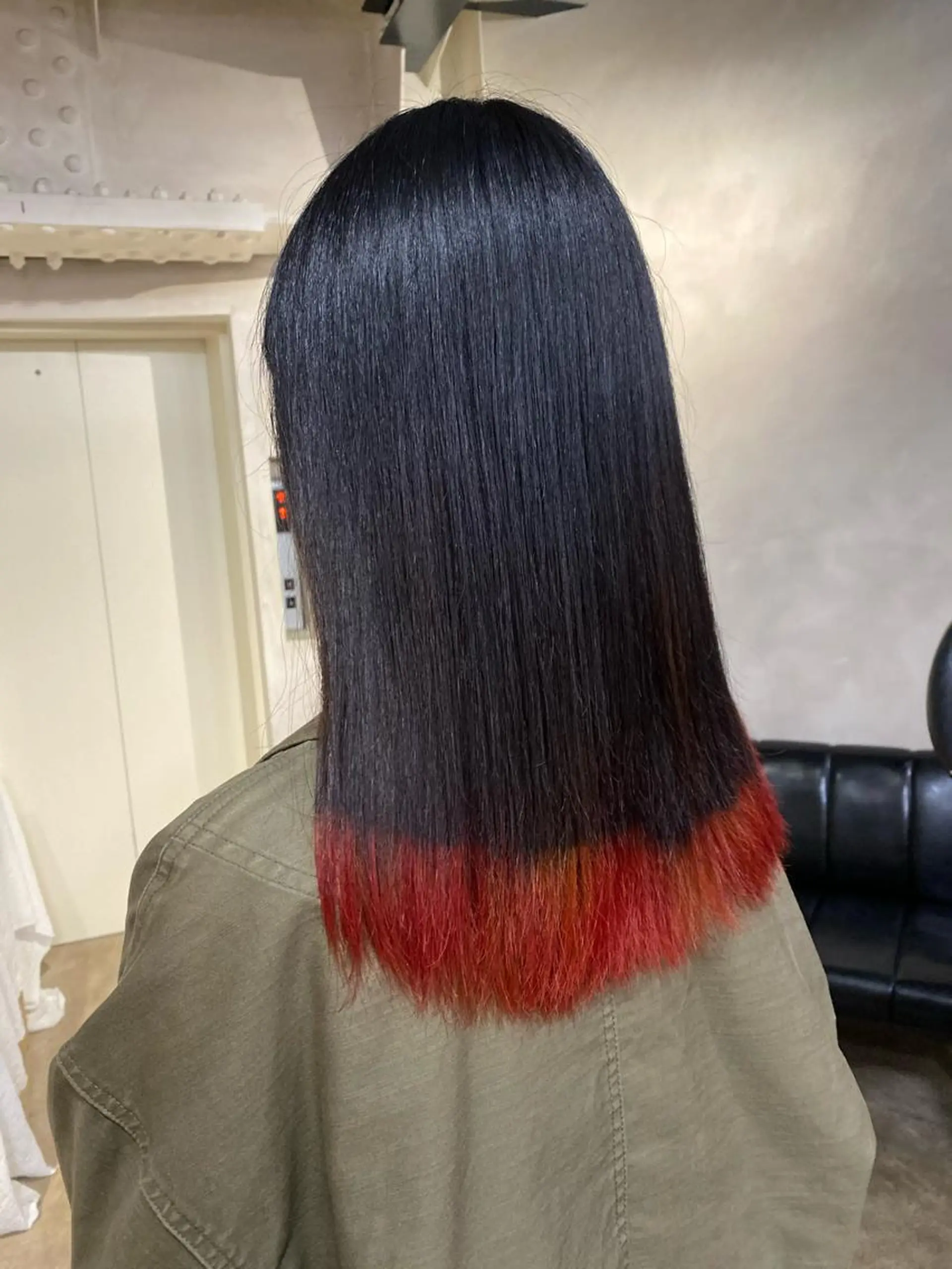 セミロング カラー オレンジ ヘアカラー ミニモお気に入り数 No.1宍戸雄弥のヘアスタイル