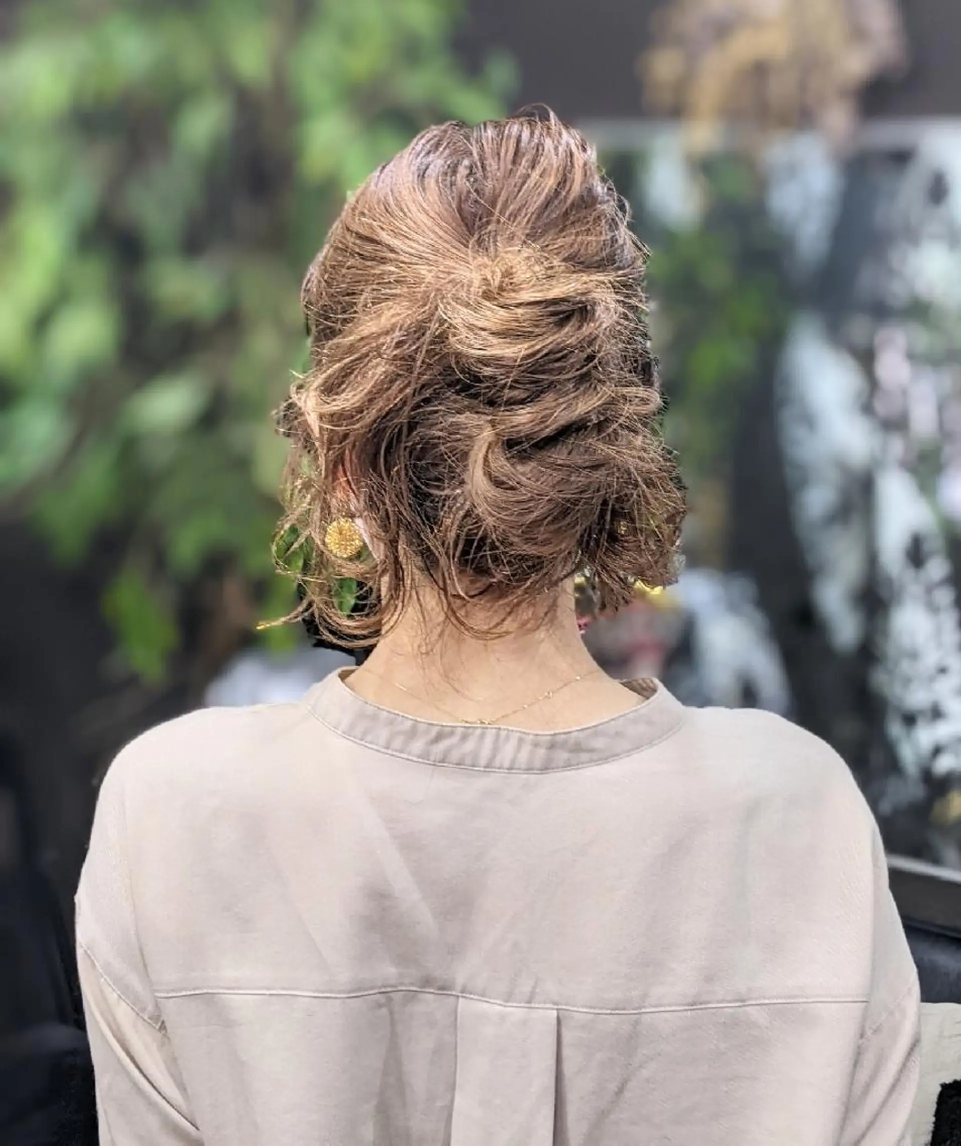 ロング ヘアアレンジ お団子ヘア Ruheplatz所属・HIKARI＠ Ruheplatzのヘアスタイル