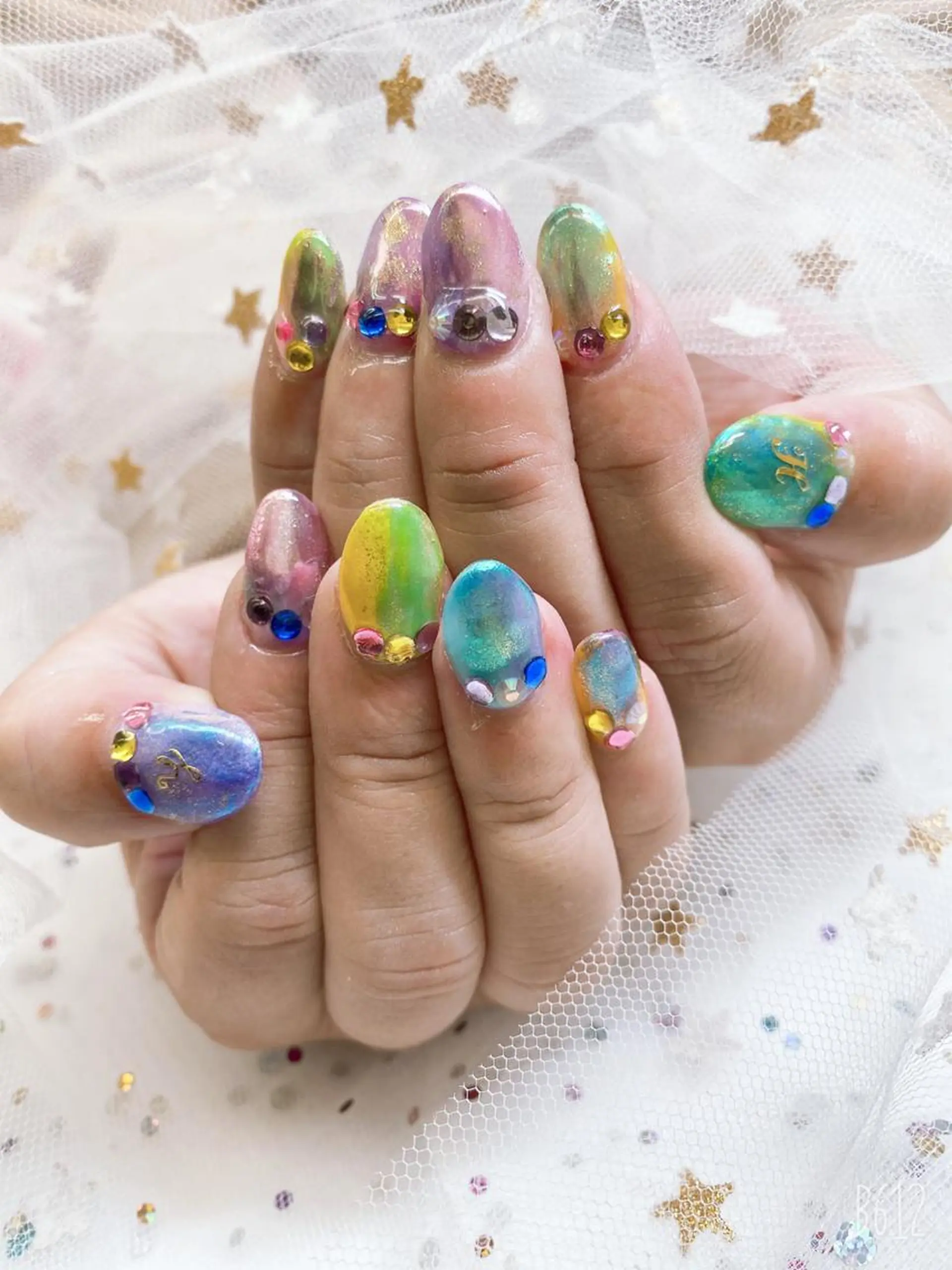 ネイル 持ち込み 🦋ネイルサロン ブラン🌈ゆりのネイルデザイン