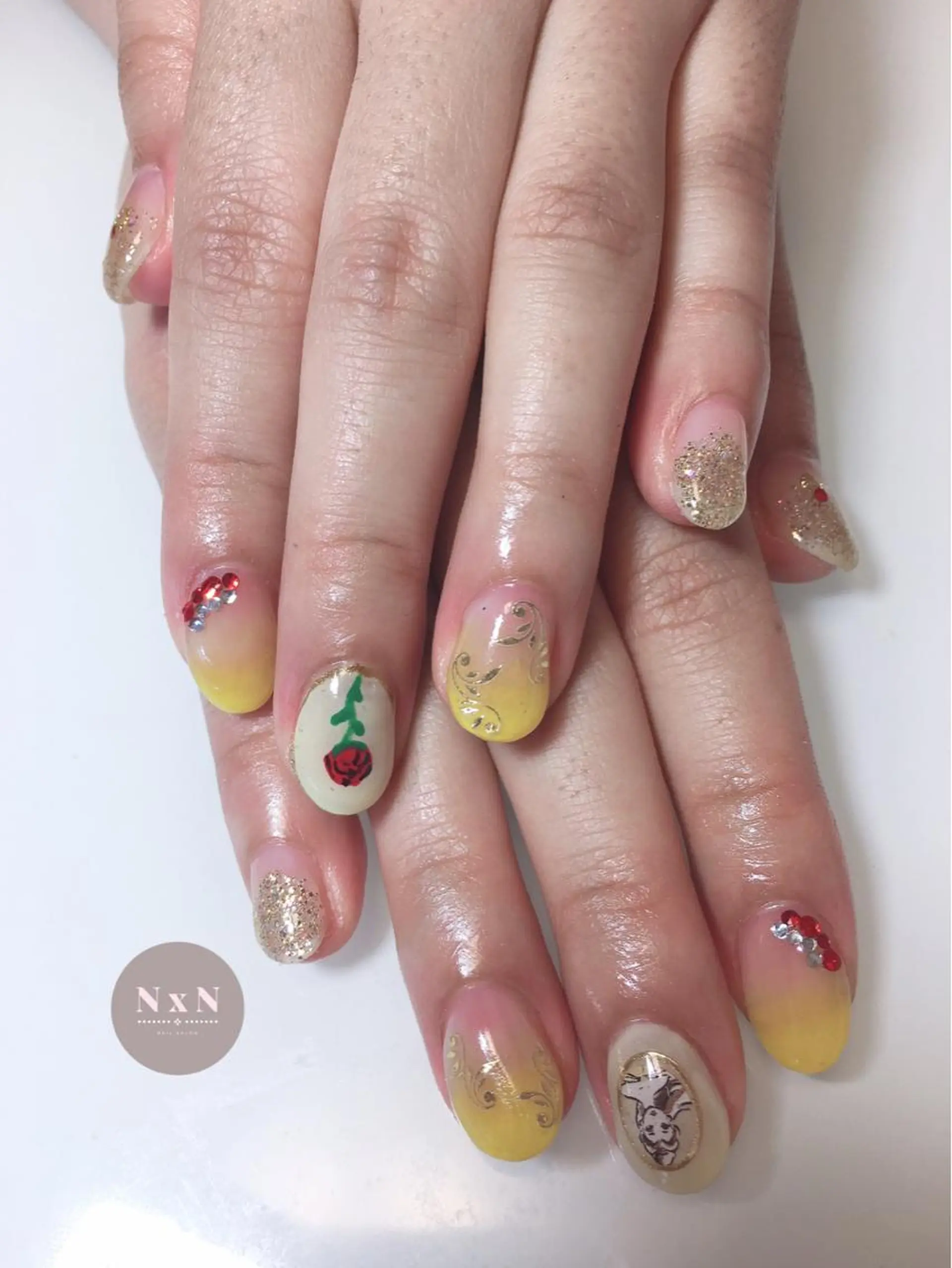 ネイル ジェルネイル ぷっくりネイル ブライダルネイル ハンドネイル nail salon N×Nのネイルデザイン
