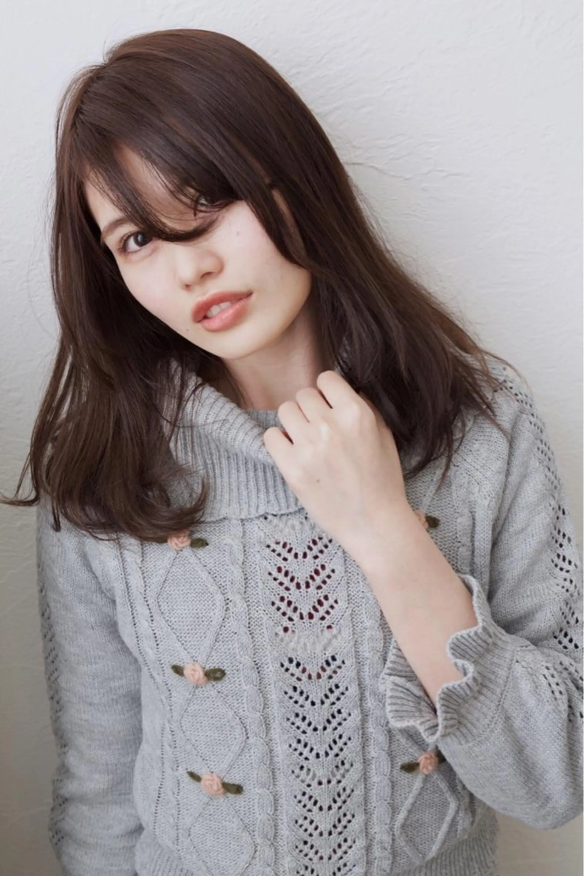 セミロング カラー fio マナミのヘアスタイル