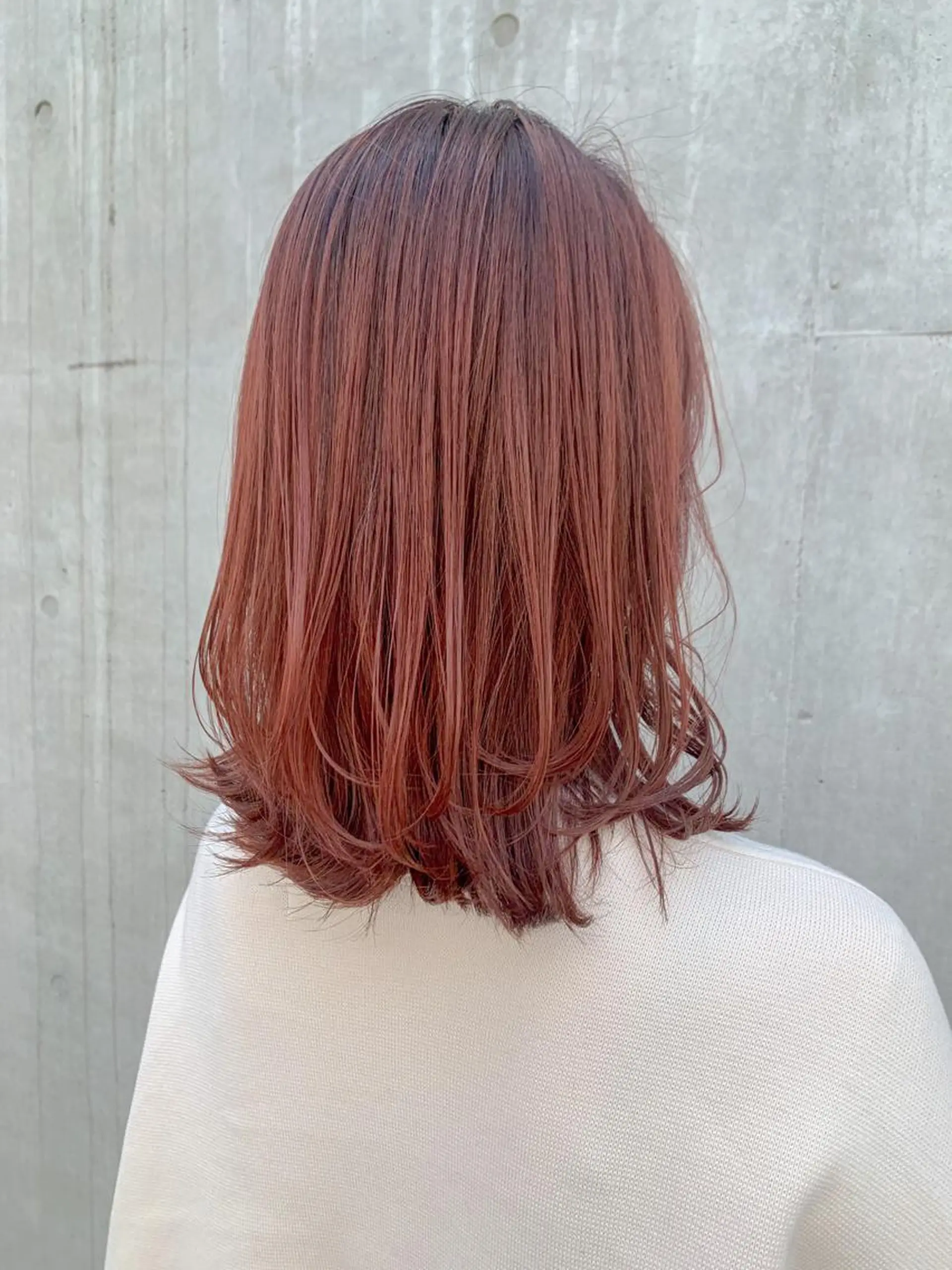 ミディアム カラー ヘアアレンジ ヘアカラー トリートメント yuka .のヘアスタイル