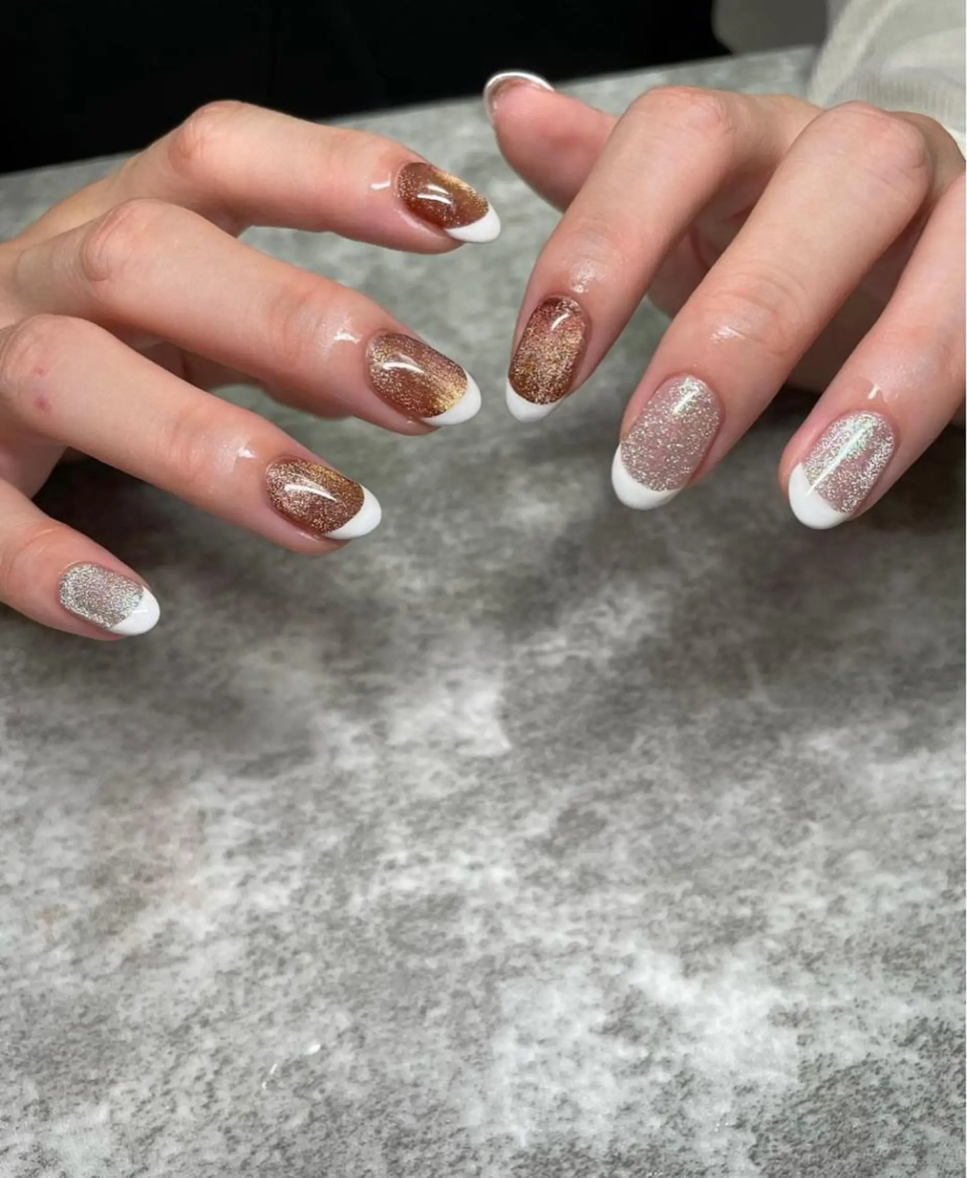 ネイル フレンチネイル マグネットネイル マグネットフレンチ Ella salonのその他イメージ