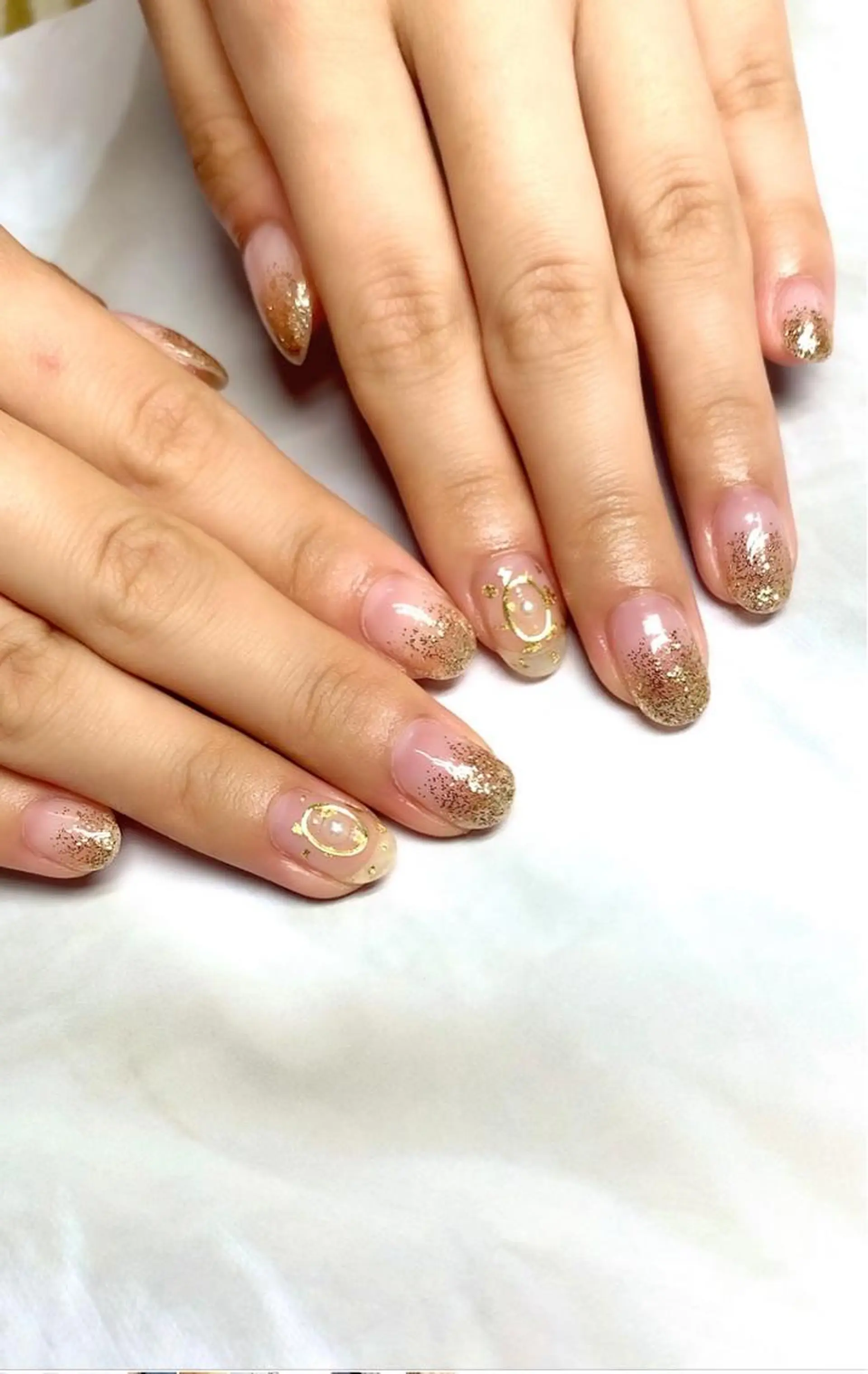 ネイル ジェルネイル ロングネイル ニュアンスネイル オフィスネイル パラジェル ハンドネイル clover nailのネイルデザイン