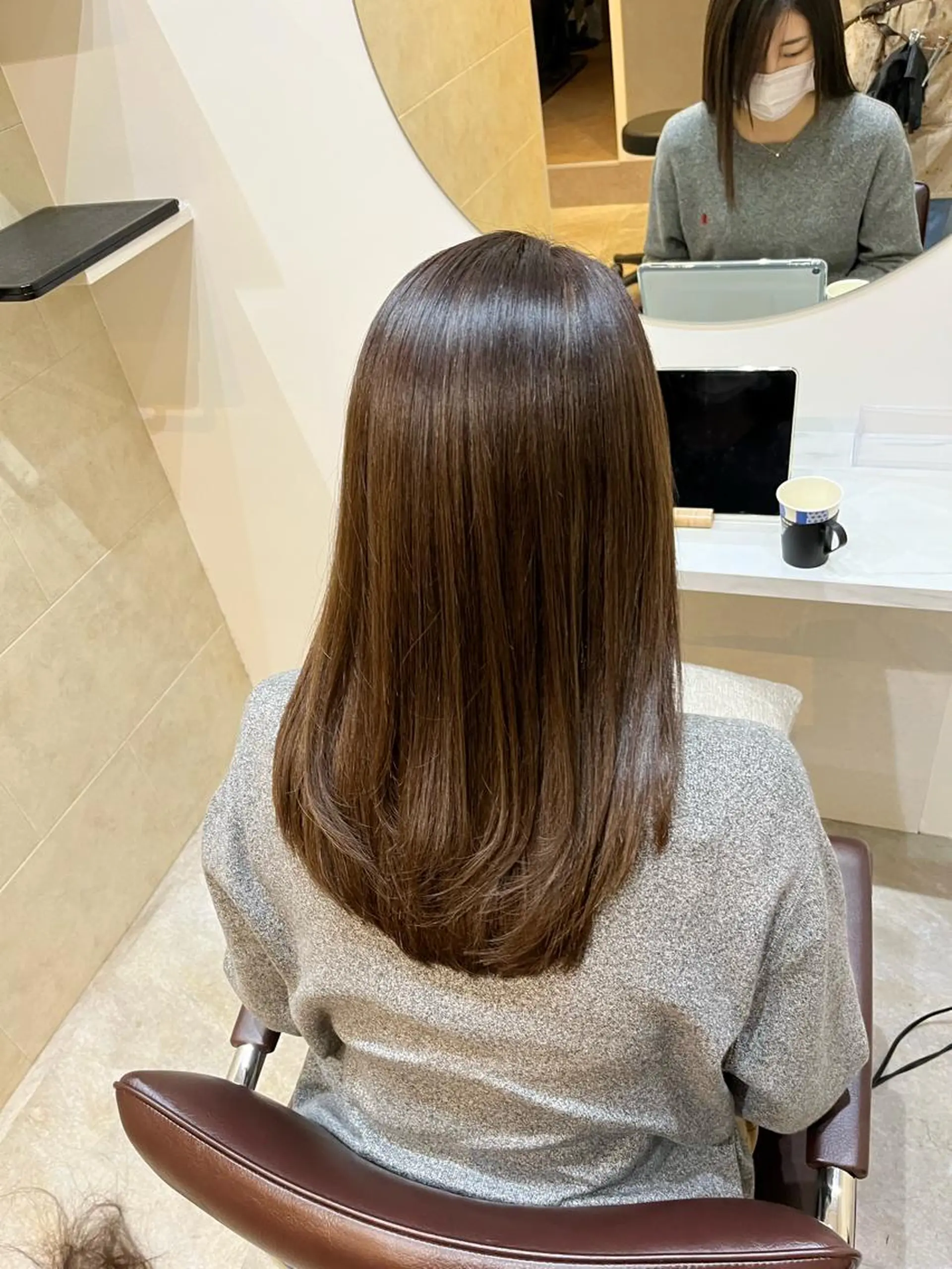 セミロング カット トリートメント 【髪質改善　艶髪】 布川　莉穂のヘアスタイル