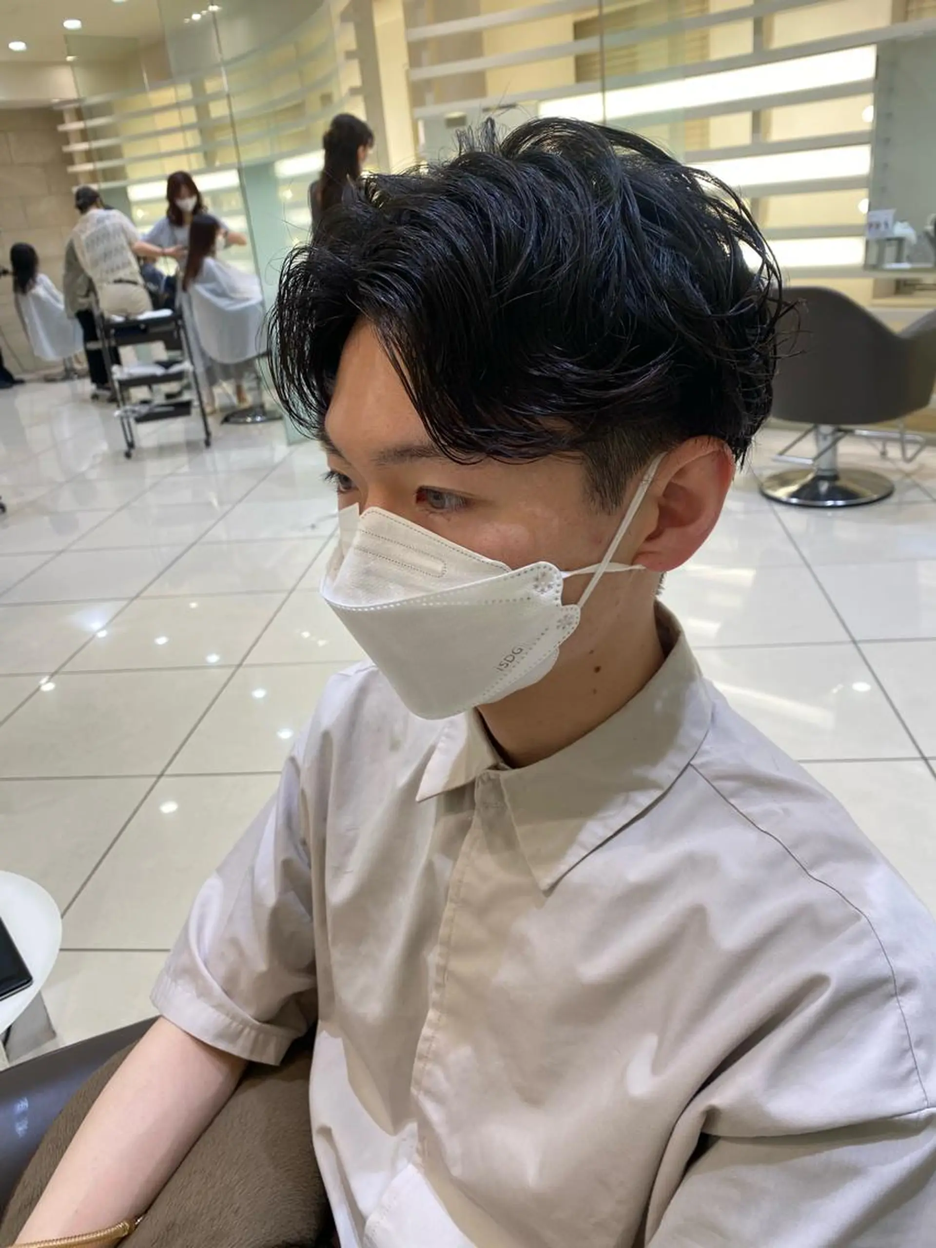 パーマ メンズ カット パーマ トリートメント 銀座メンズ専門🖤 小島奈々のヘアスタイル