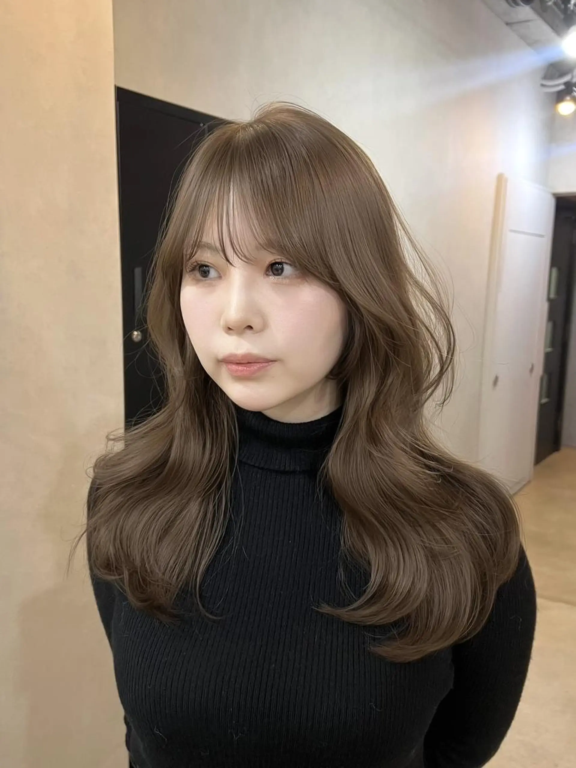 カラー ロング カット ヘアカラー トリートメント 🎗️comoda 神戸三宮 髪質改善のヘアスタイル