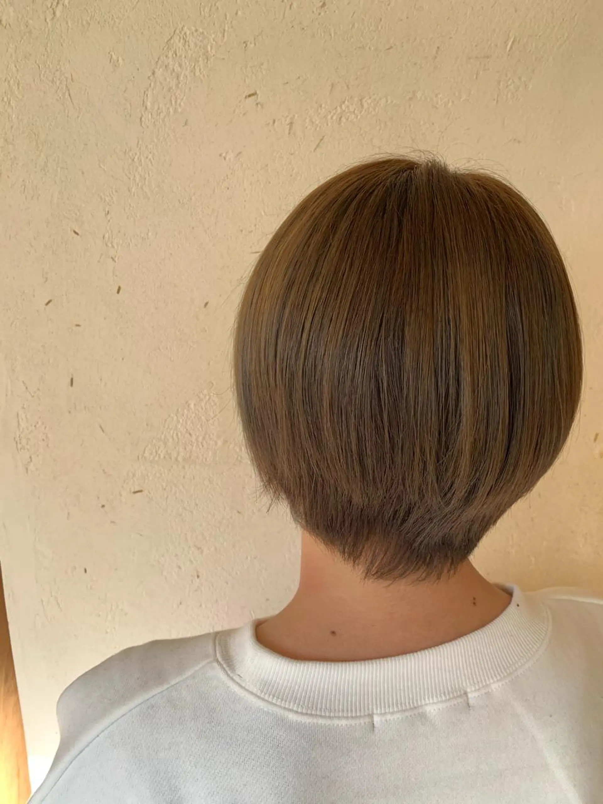 ショート 近鉄奈良 カラー　うのさくらのヘアスタイル