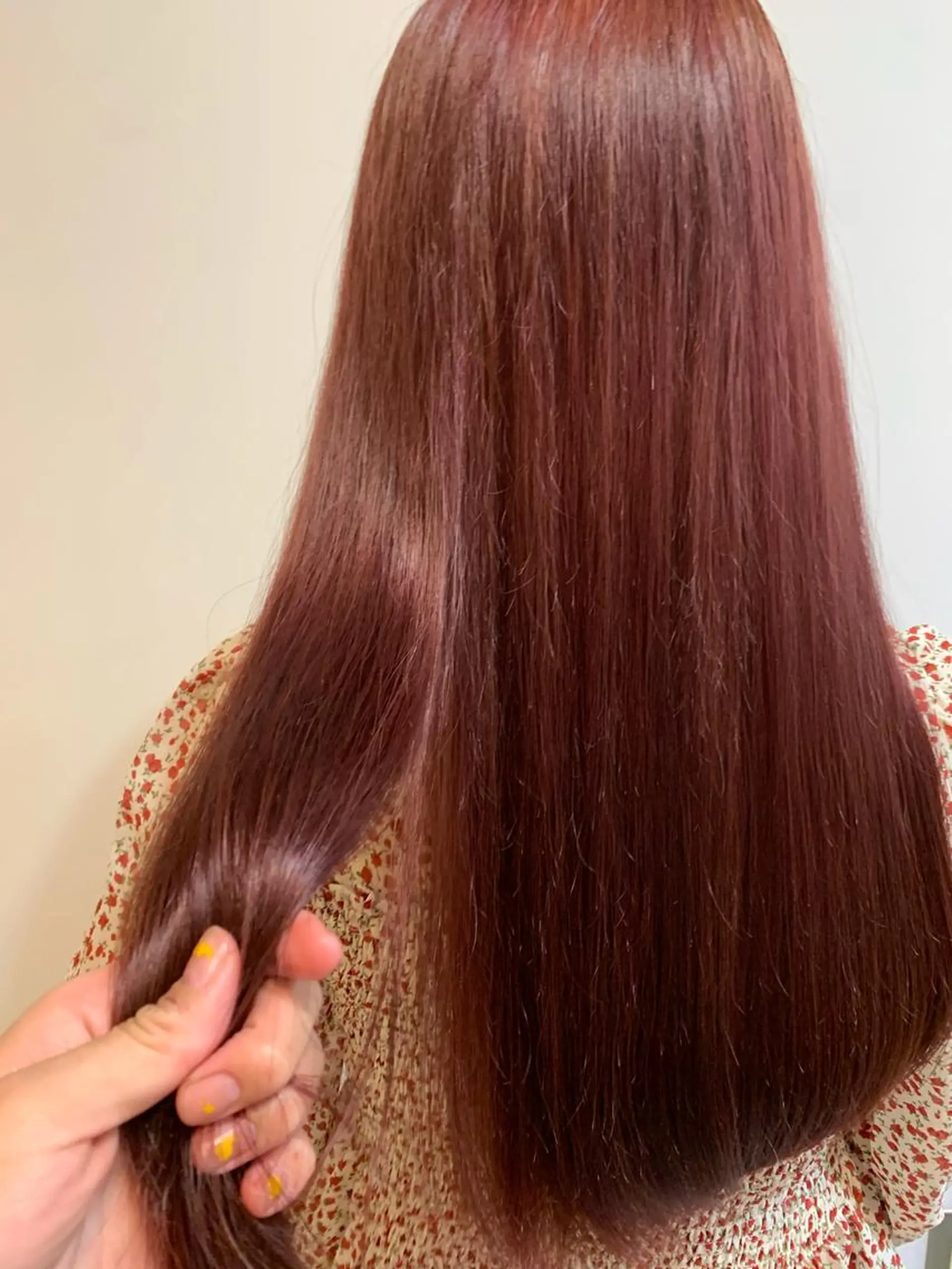 ロング カラー ブリーチ ピンクカラー カット ヘアカラー 縮毛矯正 中目黒🌼 🌼ハナのヘアスタイル