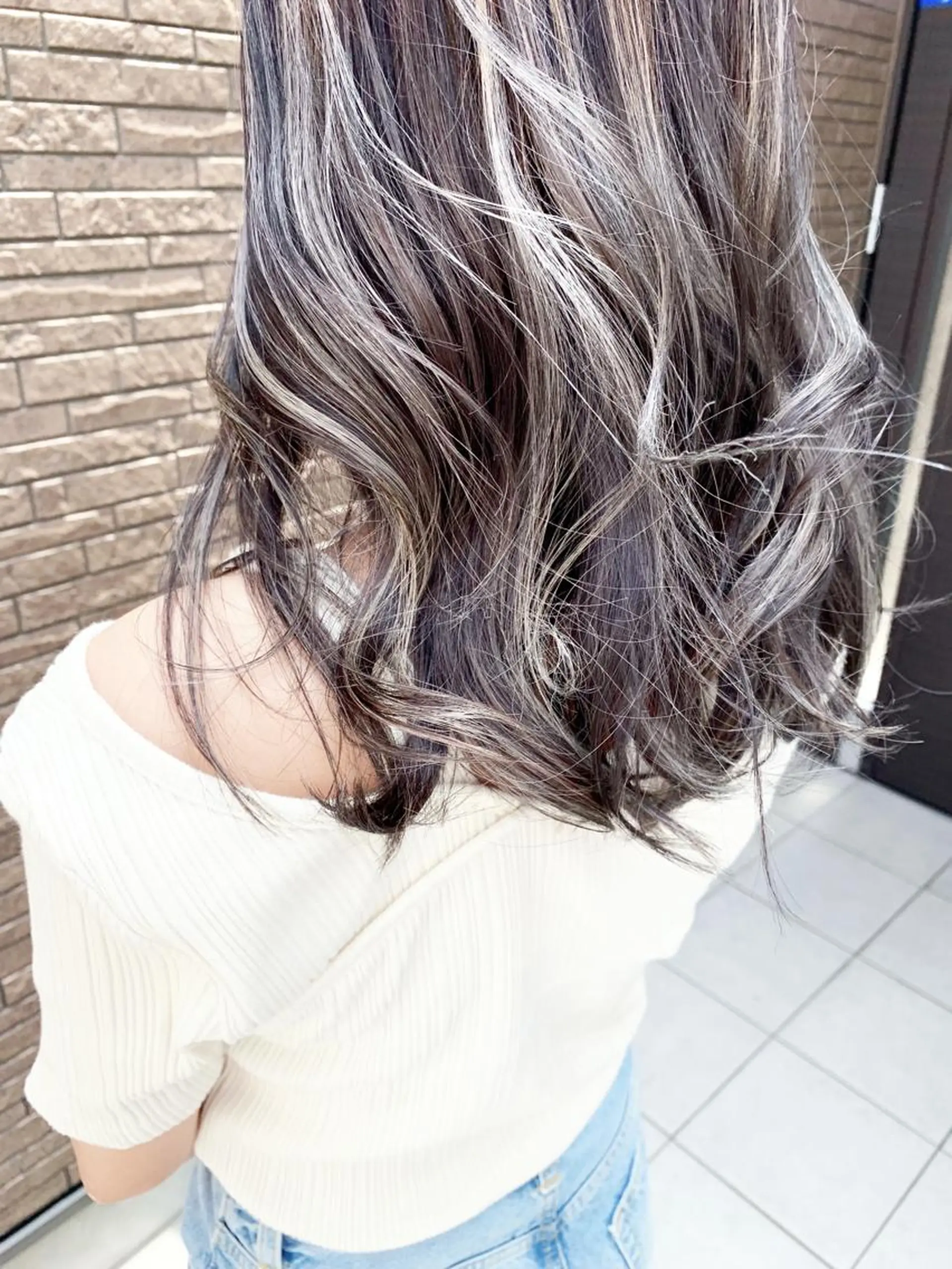 ミディアム カラー カット ヘアカラー トリートメント ルーチェヘアー 北摂エリアNo.1のヘアスタイル