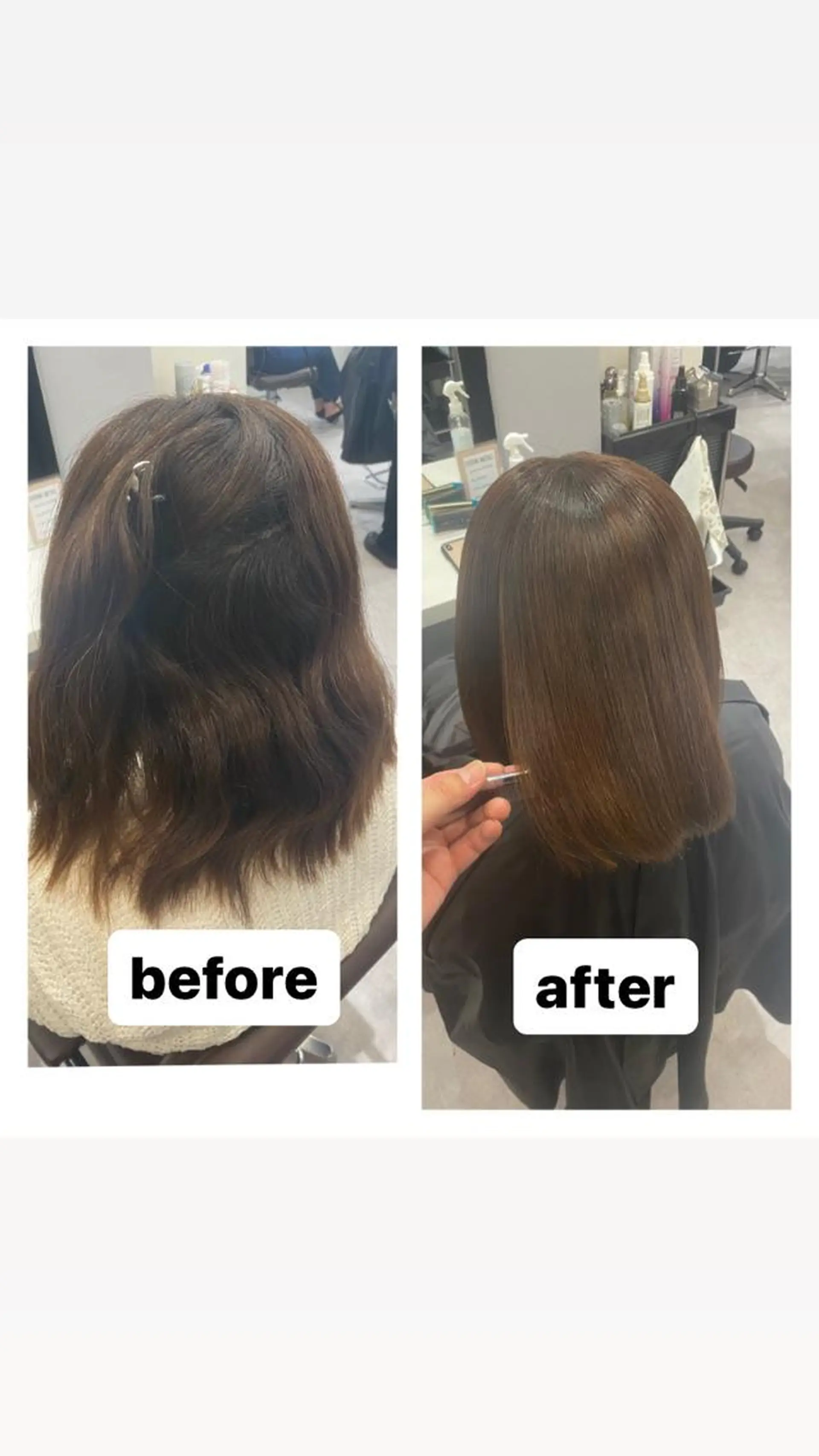 ミディアム カット 縮毛矯正 トリートメント 韓国風cut/ 縮毛矯正/正岡幹康のヘアスタイル