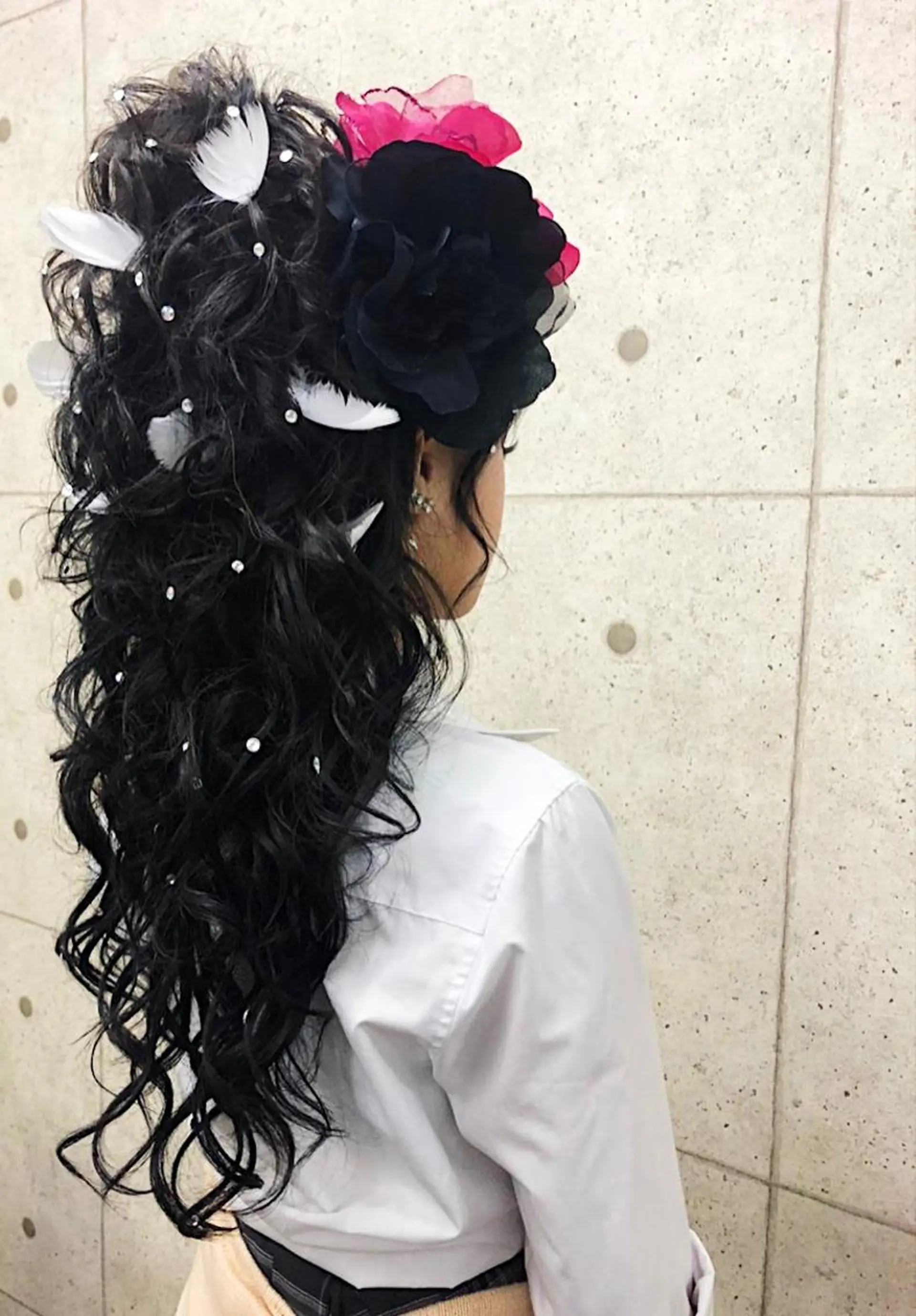 ロング 卒業式のヘアスタイル 京都最安価エクステ muuka🦋のヘアスタイル