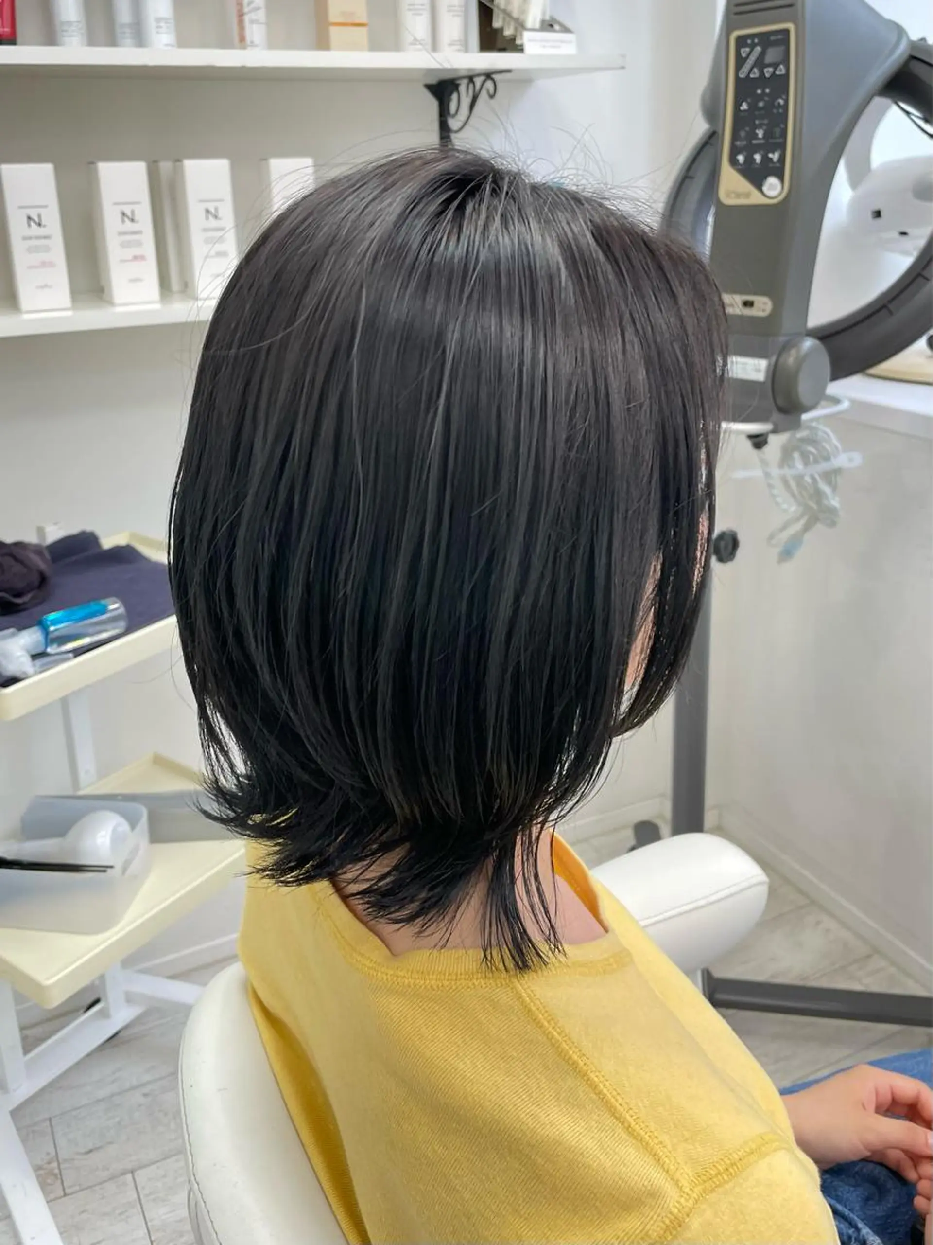 ミディアム 新籾 尚哉のヘアスタイル