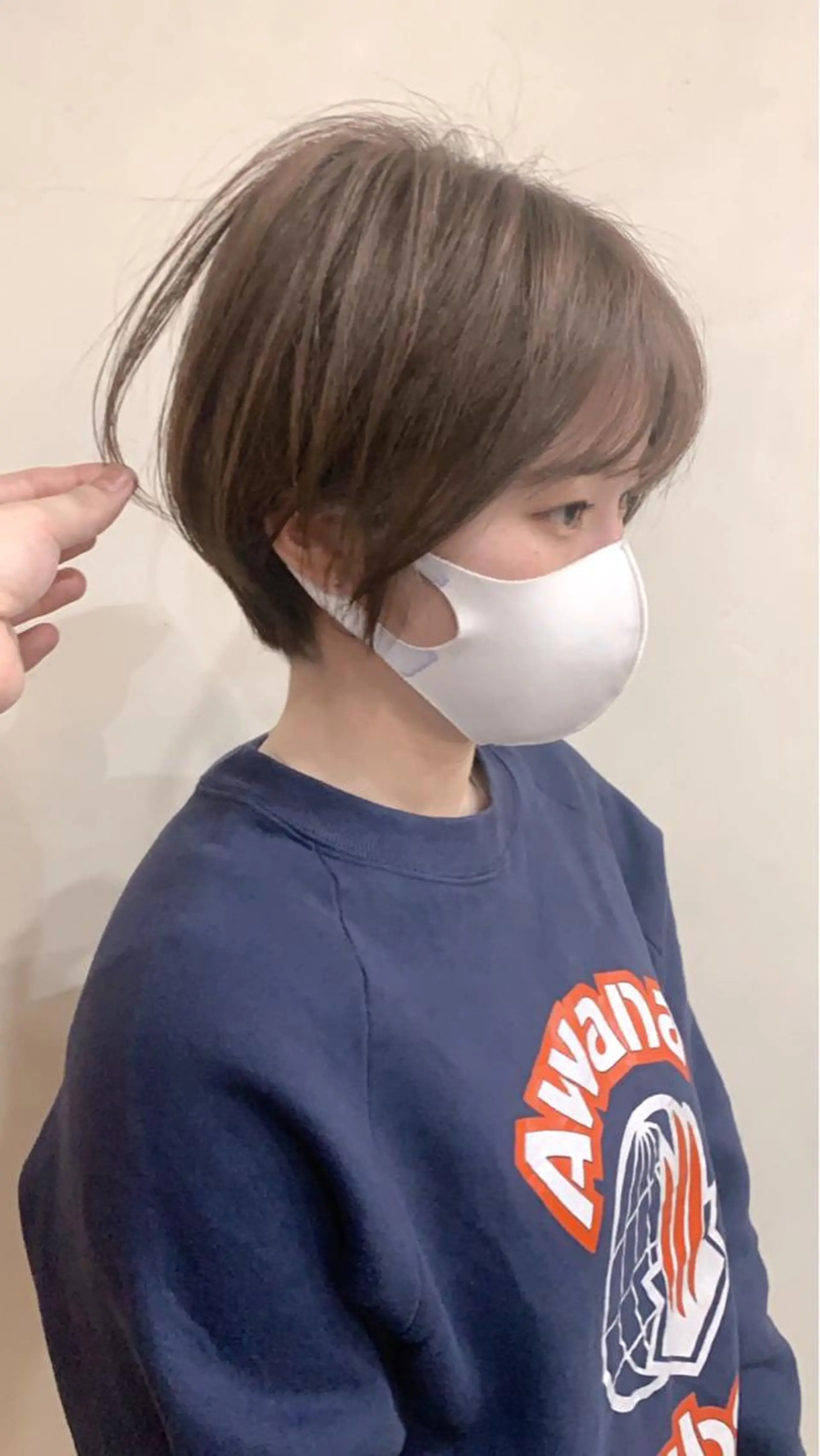 ショート カラー ショートボブ ハンサムショート 丸みショート ハイライトカラー ボブ カット ヘアカラー 京都大人女性ショート 徒歩1分/秋山のヘアスタイル