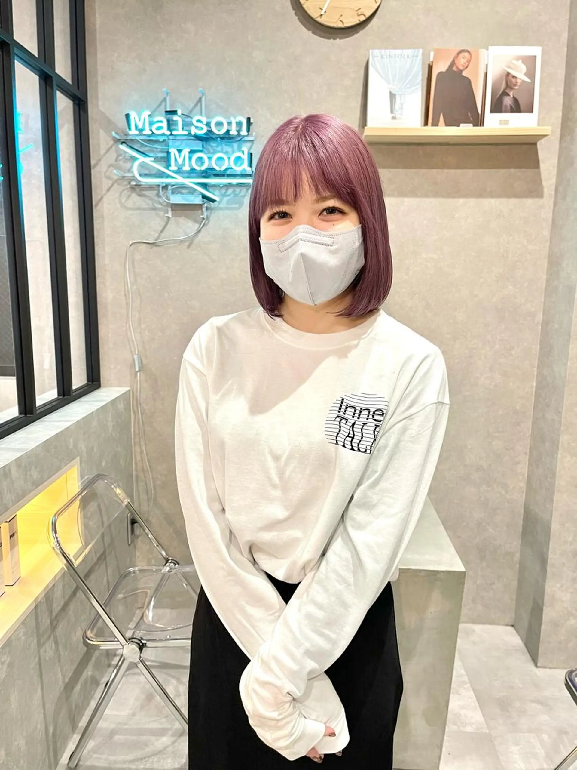 ミディアム カラー 一ノ瀬 暁のヘアスタイル