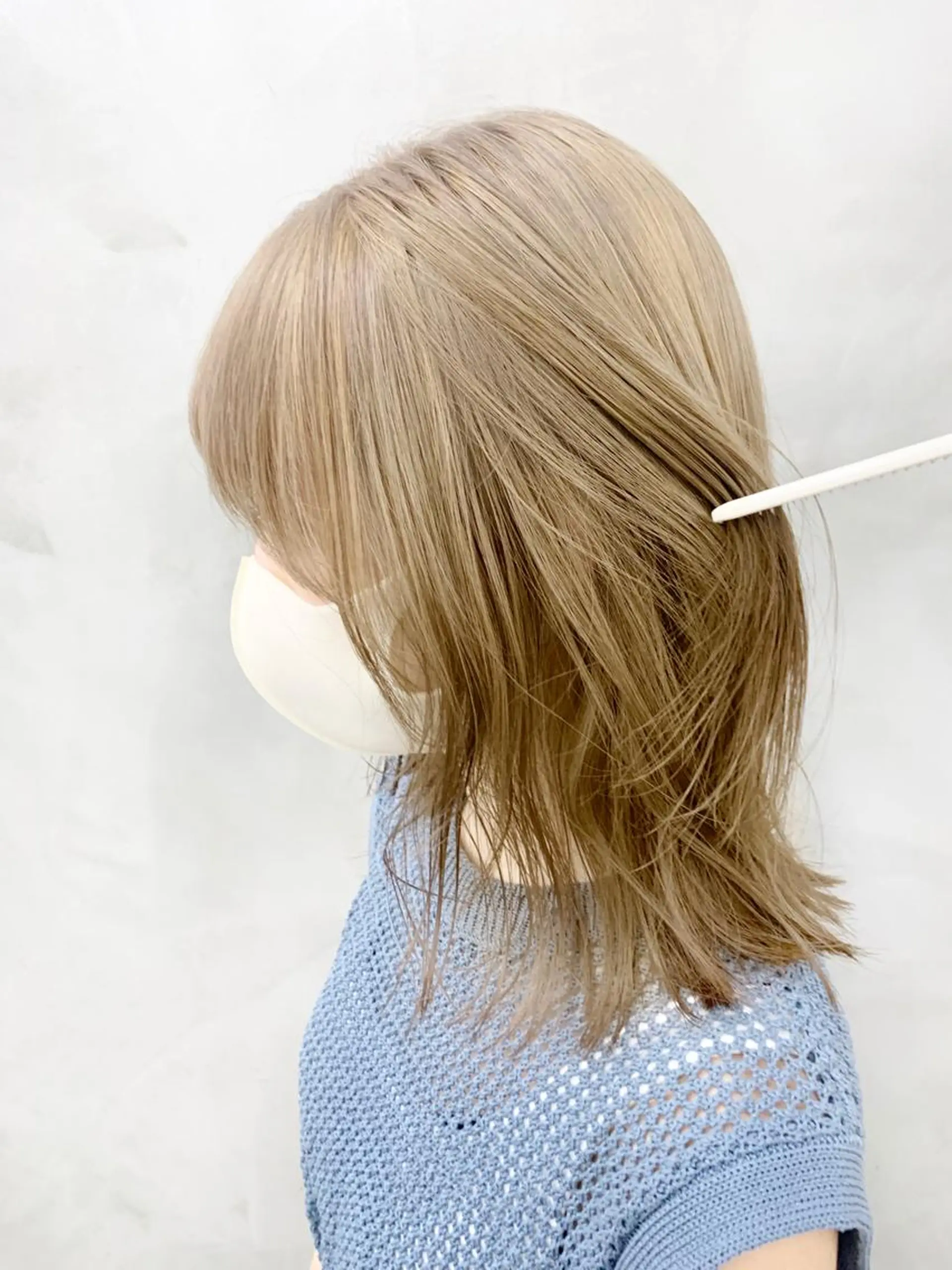 カラー ベージュカラー ブリーチ ケアブリーチ ミルクティーベージュ ヘッドスパ (女性限定)🍋モエのヘアスタイル