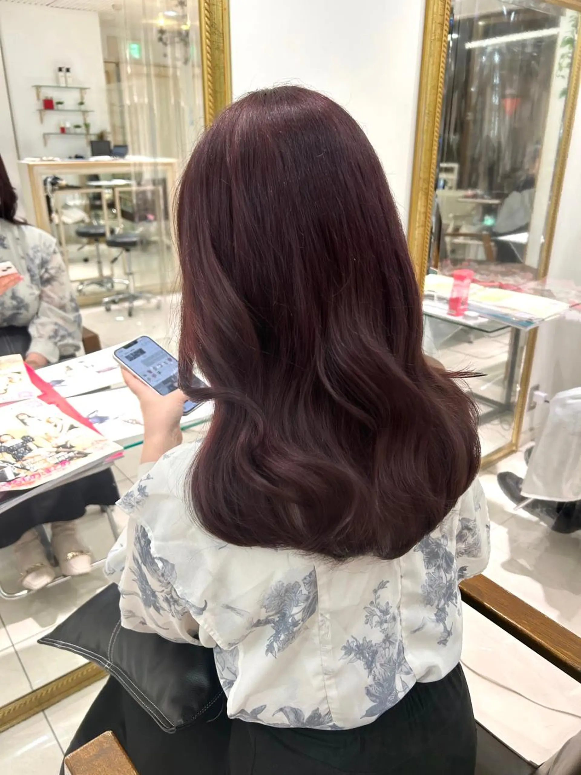 ロング カラー ヘアアレンジ 透明感カラー 古山 結季🌙🖤のヘアスタイル