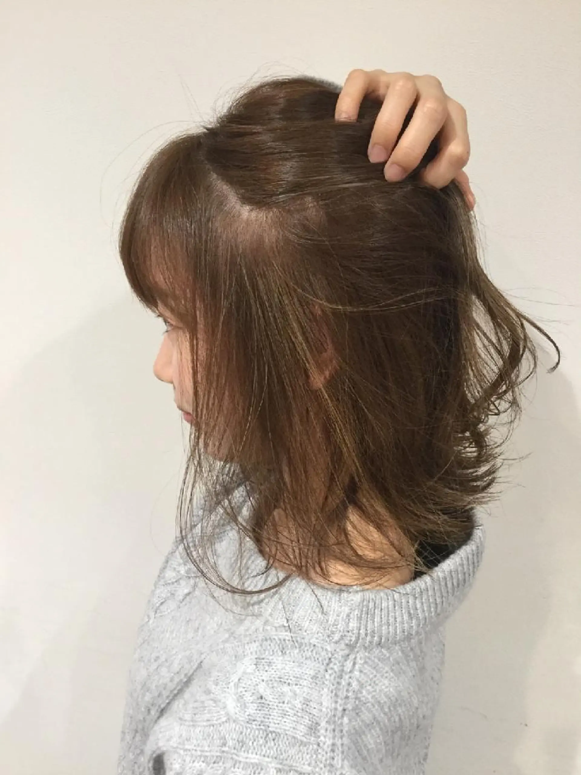 カラー 学生 縮毛矯正 ヘアカラー トリートメント ブリーチ/ヘアケア/ 艶髪/イギチハルのヘアスタイル