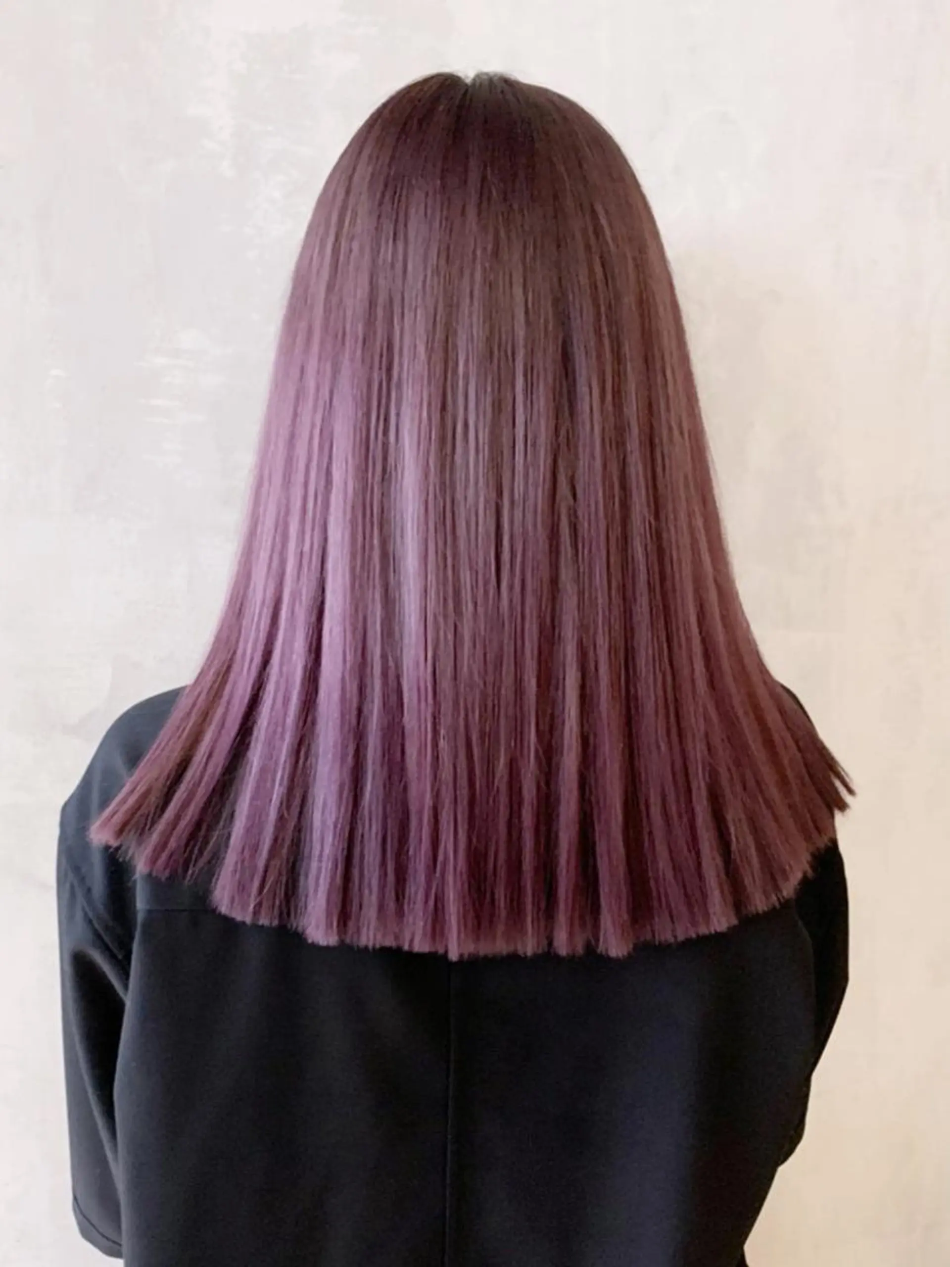 ミディアム カラー ヘアアレンジ パーマ バイオレットカラー ITbyALBUM 藤沢店のヘアスタイル