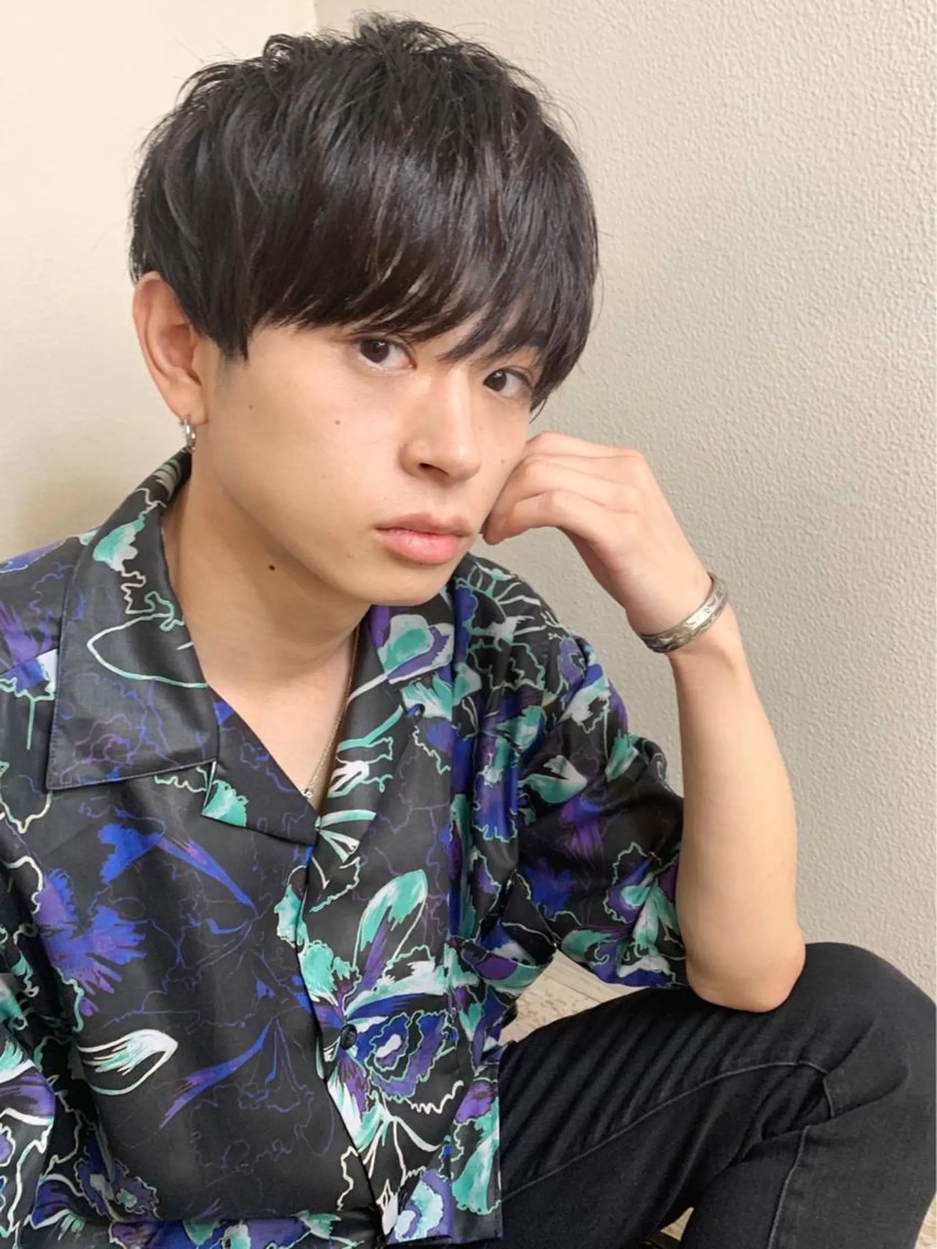 ショート メンズ アップバング メンズ韓国風 マッシュ メンズショート ツーブロック カット トリートメント 大人可愛いレイヤー 大田のヘアスタイル