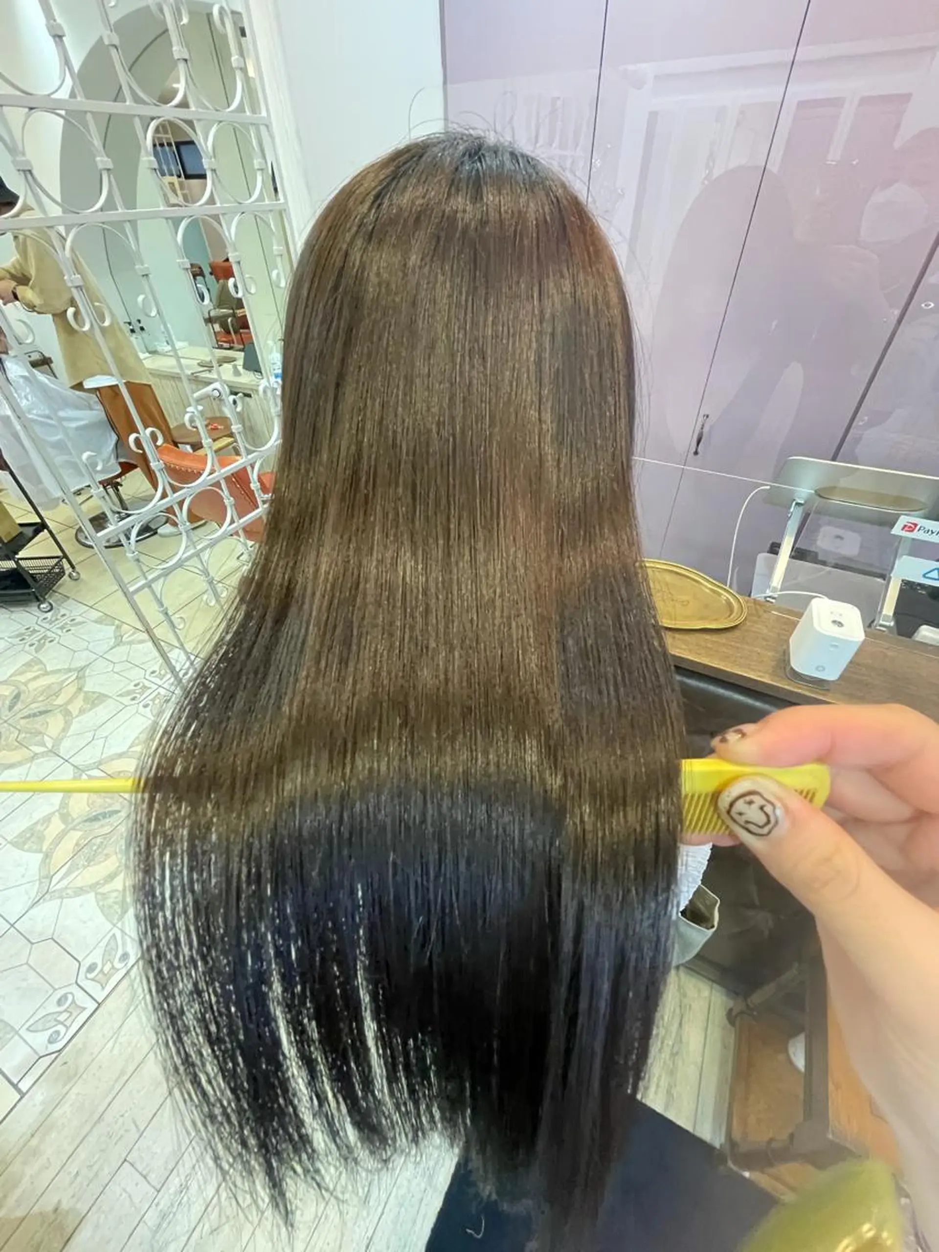 セミロング \脱・うねり& 広がり/gite菊のヘアスタイル