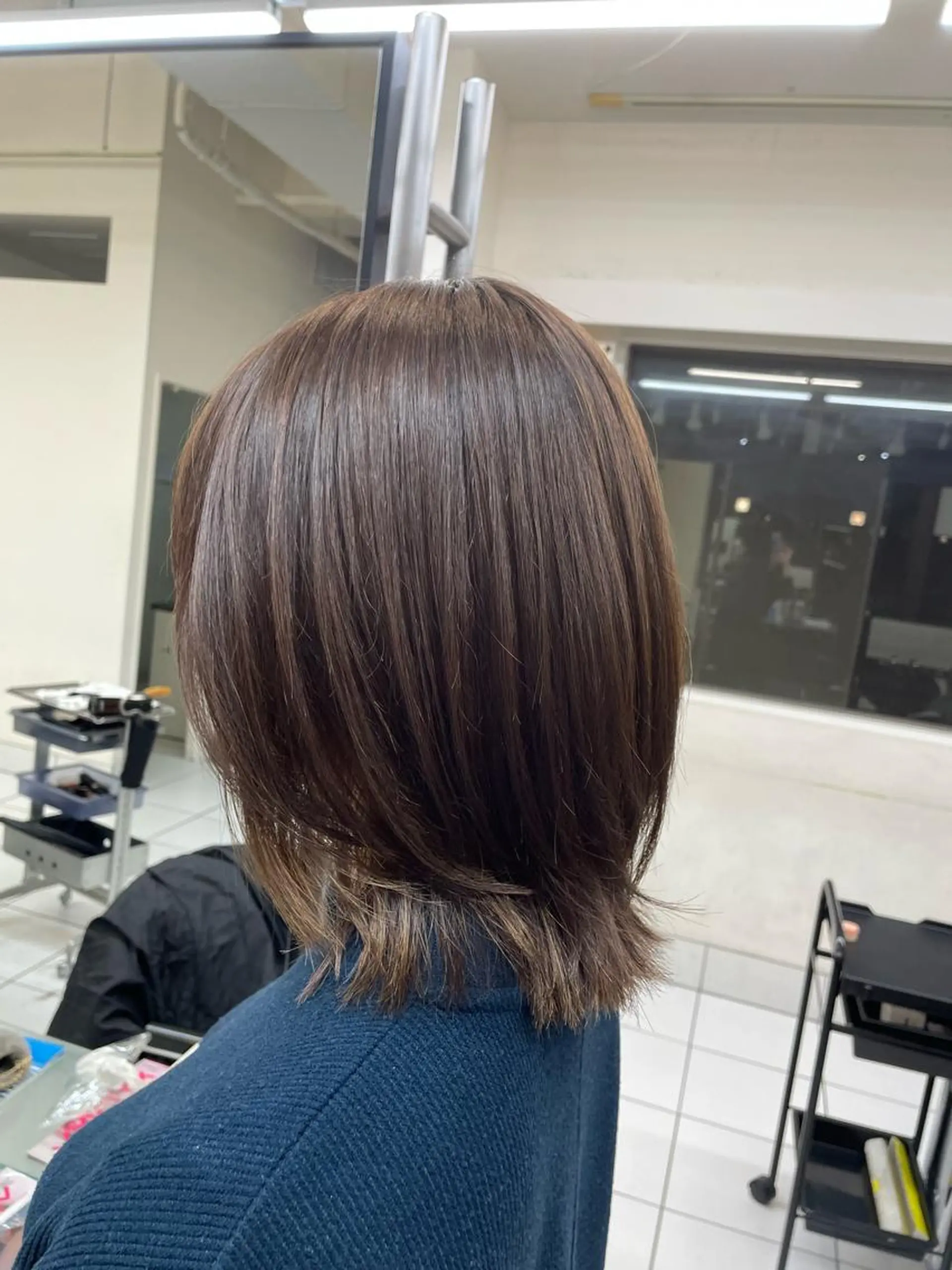 ミディアム ボブ くびれヘア 大山 真衣のヘアスタイル