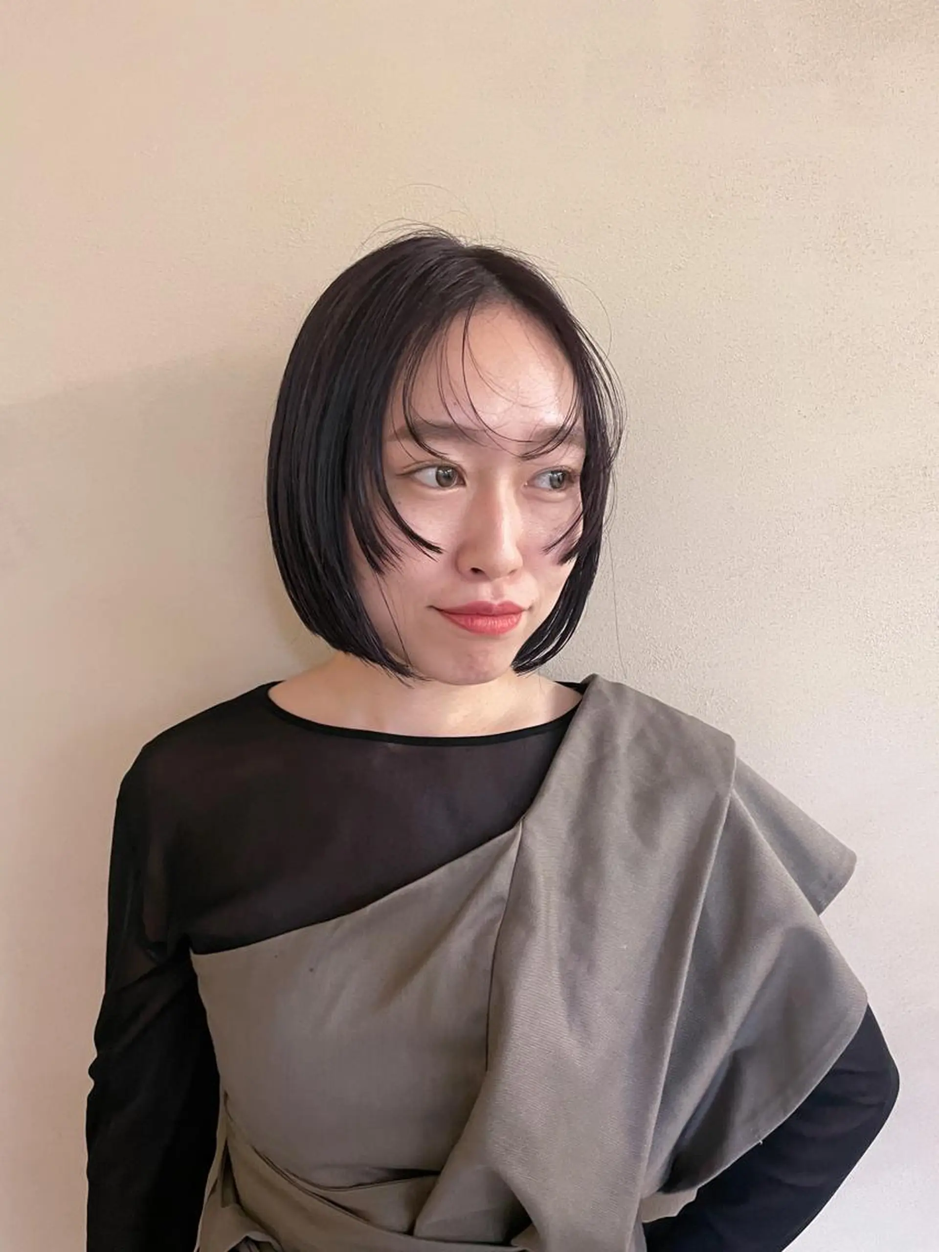 ミディアム カラー 透明感カラー 木村 桃子のヘアスタイル