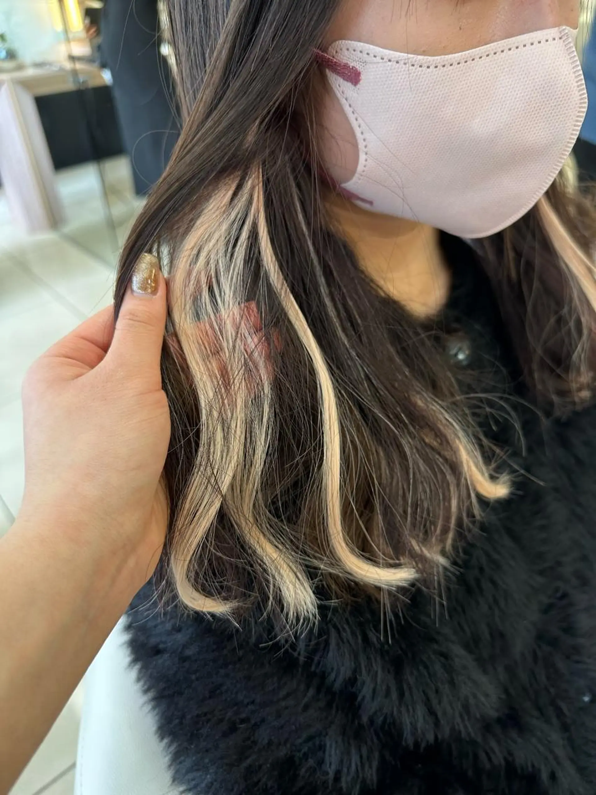 カラー ブリーチカラー/ベー ジュ/Hono🦖のヘアスタイル