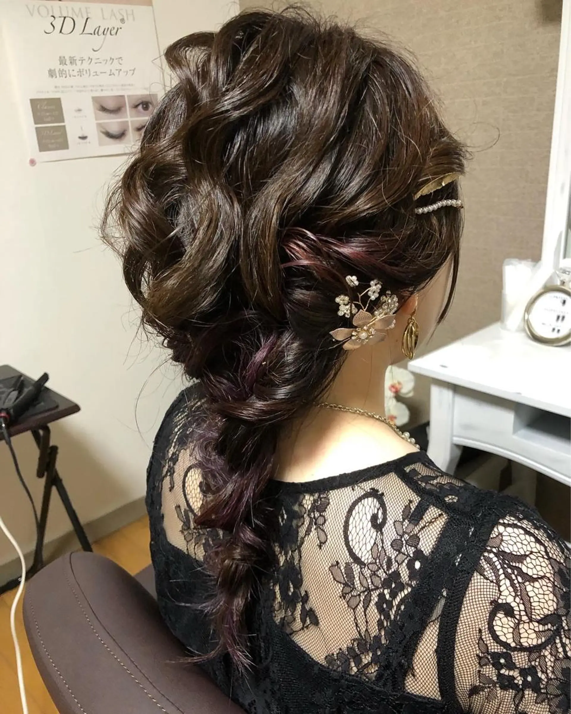 ヘアアレンジ 結婚式・ブライダル ヘアセット Belleeyes_ kubotaのマツエク・マツパデザイン
