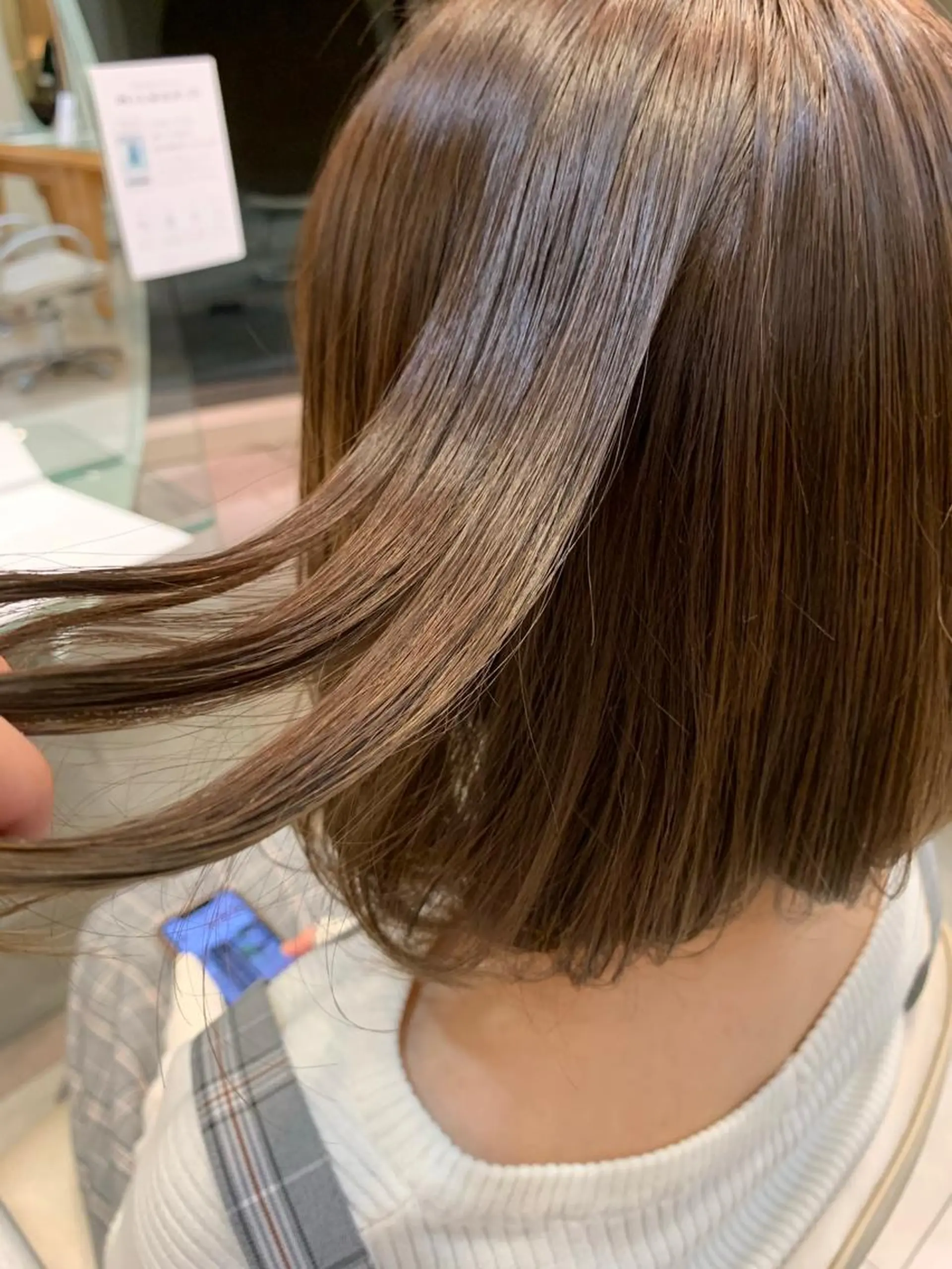 カラー ヘアカラー トリートメント 透明感🌿縮毛矯正 🫧真生のヘアスタイル