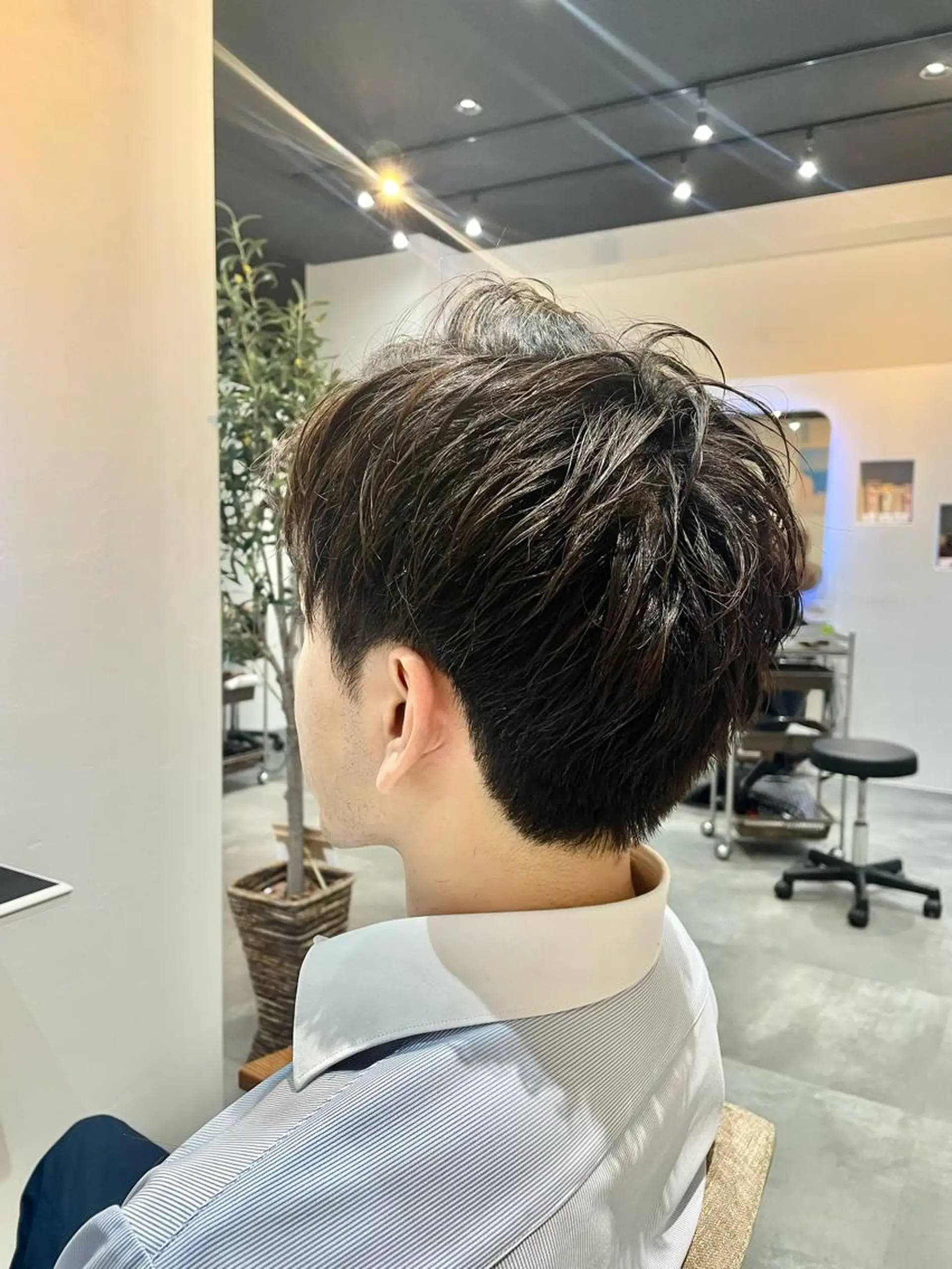 パーマ メンズ ビジネス メンズパーマ ニュアンスパーマ 似合わせスタイル🪮 🌿まなべさとみ🌿のヘアスタイル