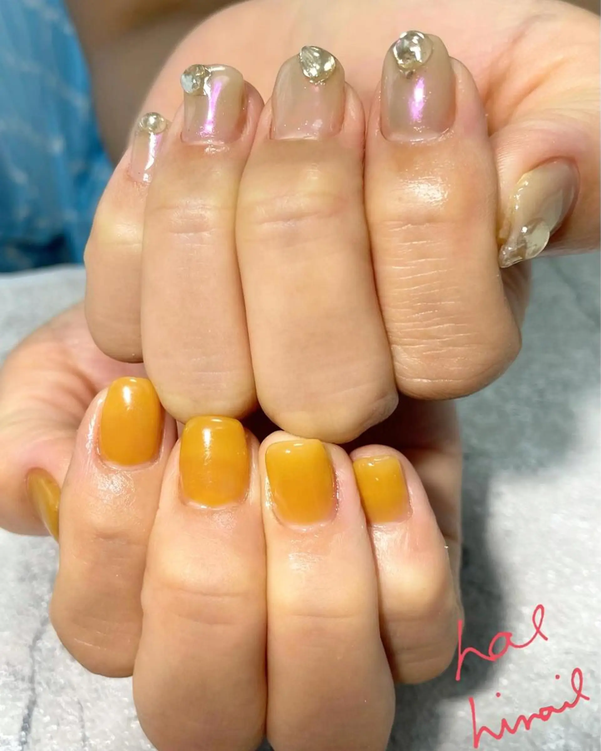 ネイル ミラーネイル はるひな ねいるのネイルデザイン