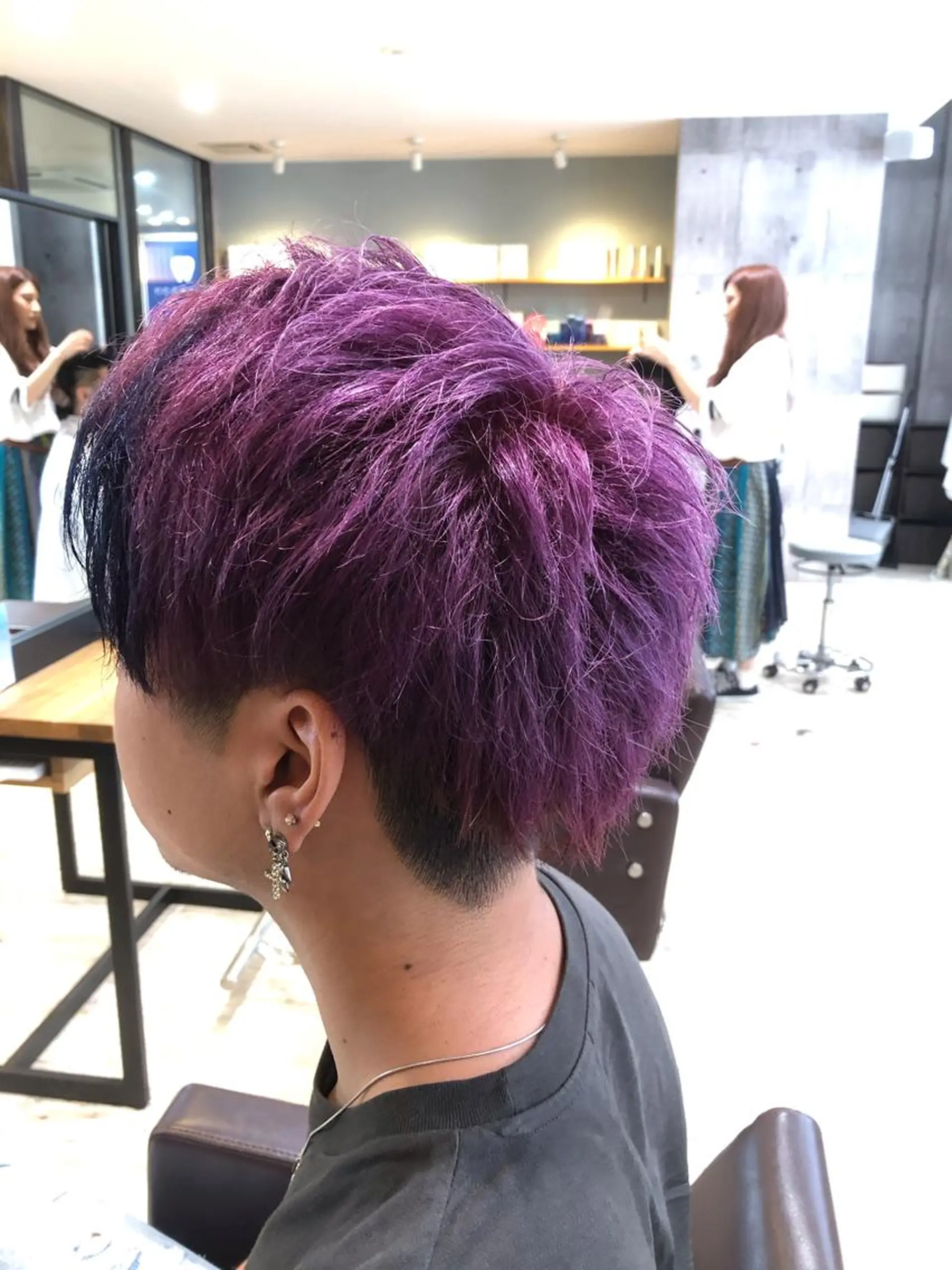 ミディアム カラー パーマ ヘアアレンジ メンズ キッズ ネイル マツエク・マツパ メンズブリーチ ブリーチ ヘアカラー トリートメント EnBlesS西宮 マンツーマン神道有基のヘアスタイル