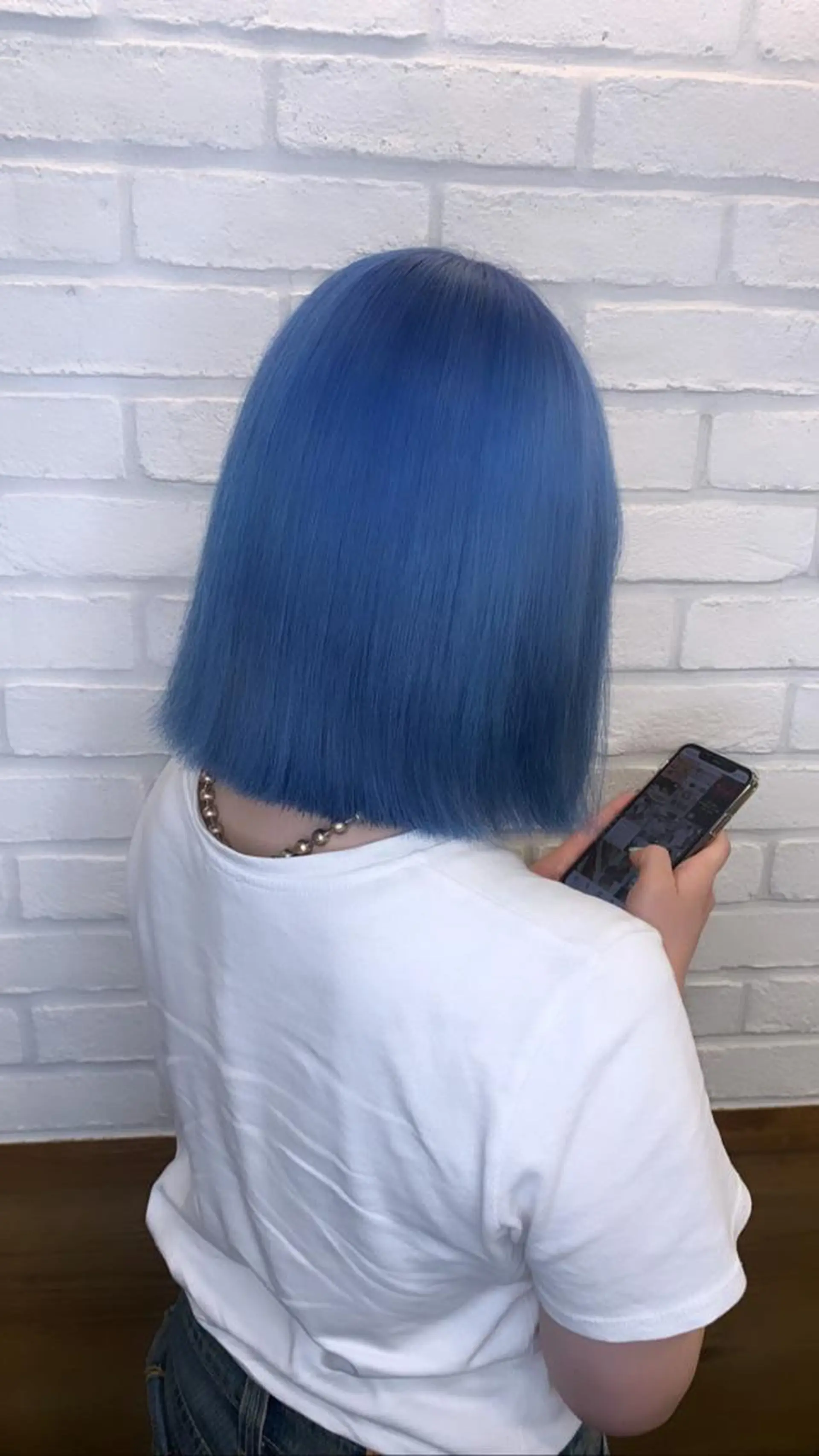 カラー アクアカラー ブリーチ ブルーカラー ハイトーン職人 ♡中島凱人のヘアスタイル