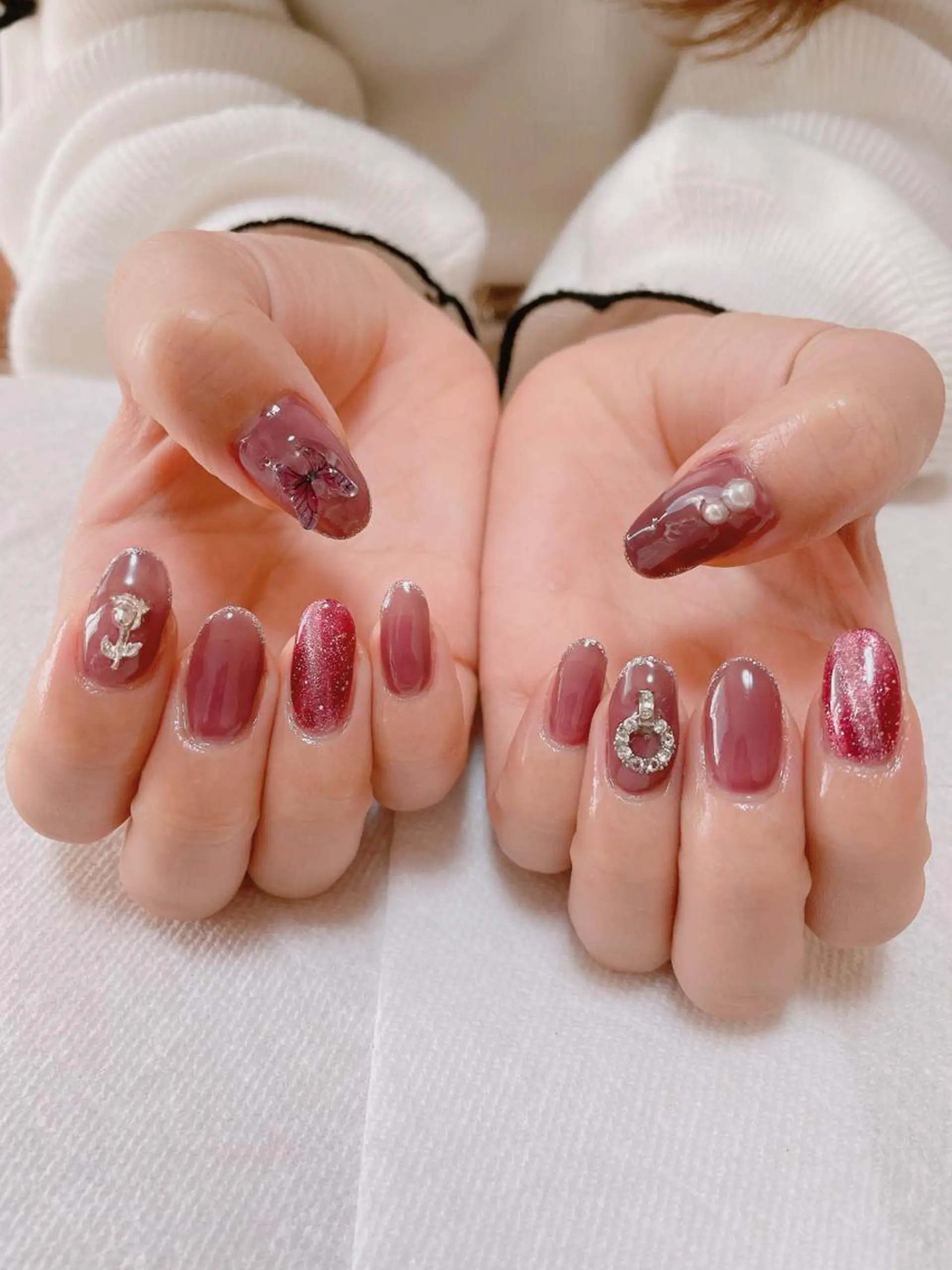 ネイル マグネットネイル ハンドネイル nakamoto yuukaのネイルデザイン