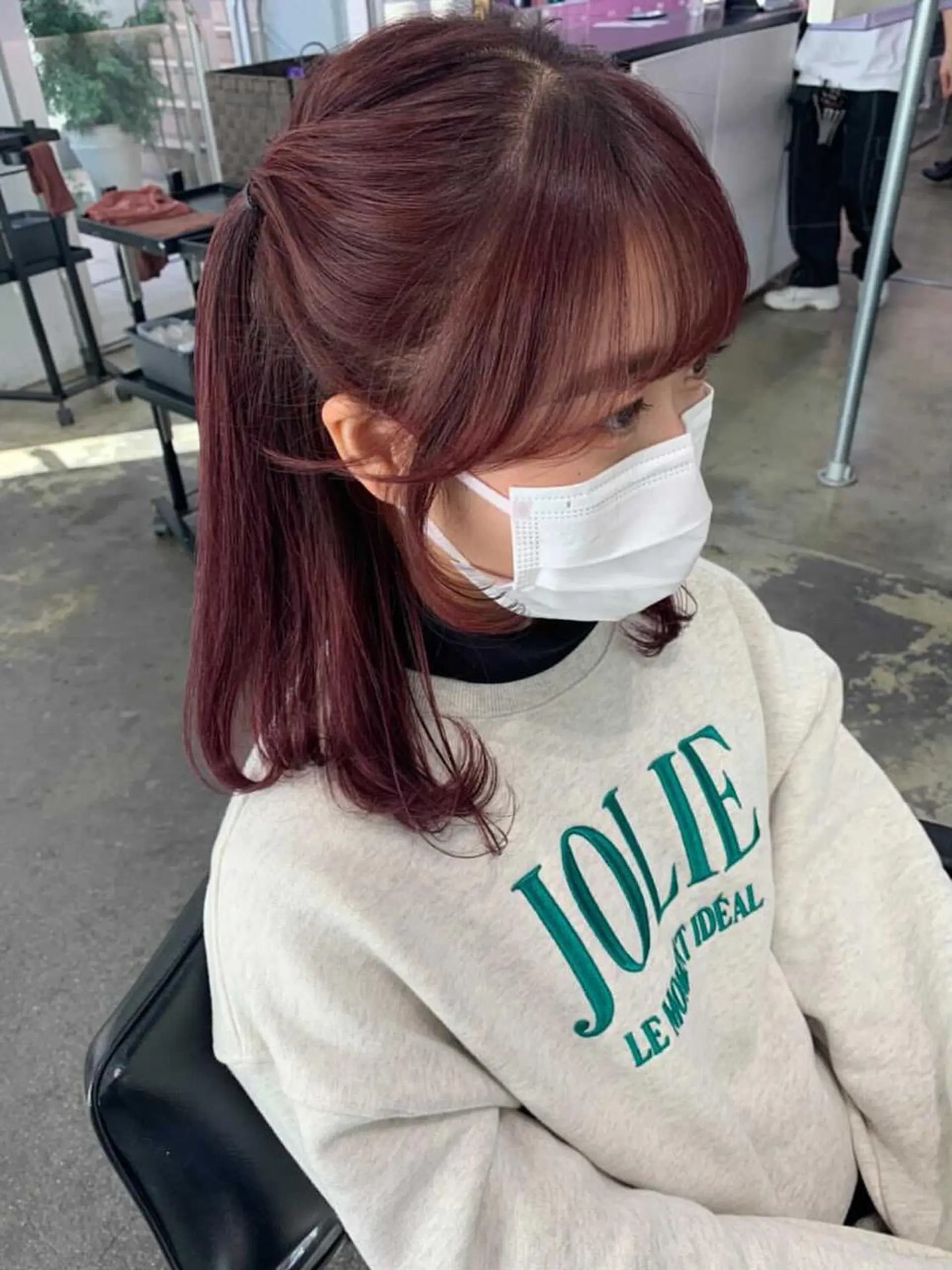 ミディアム カラー 💗💗韓国レイヤー yu-ki💗💗のヘアスタイル