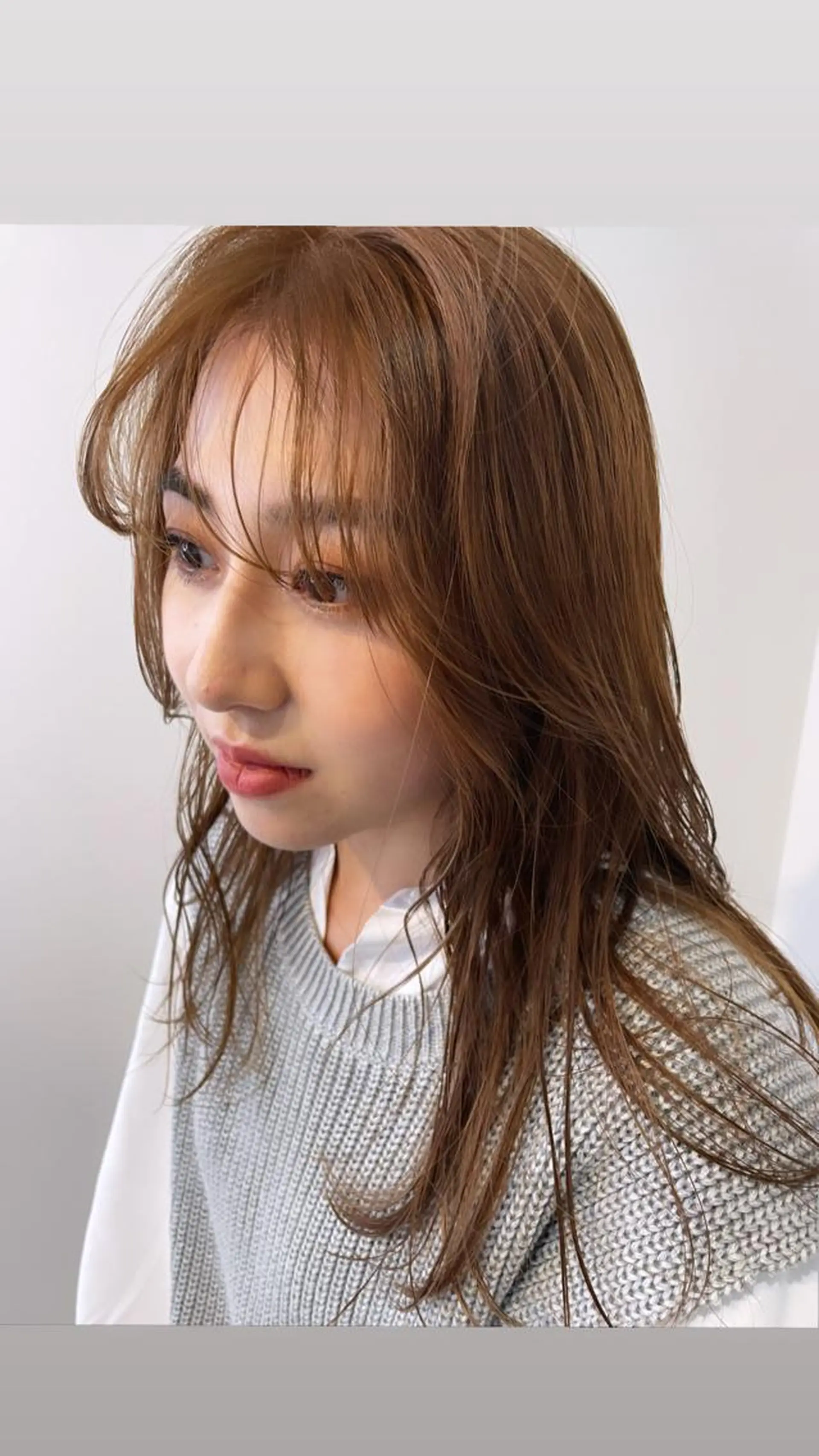 セミロング カラー ベージュカラー BoomBOX所属・HIBIKI/原宿 ハッシュカット🪄のヘアスタイル