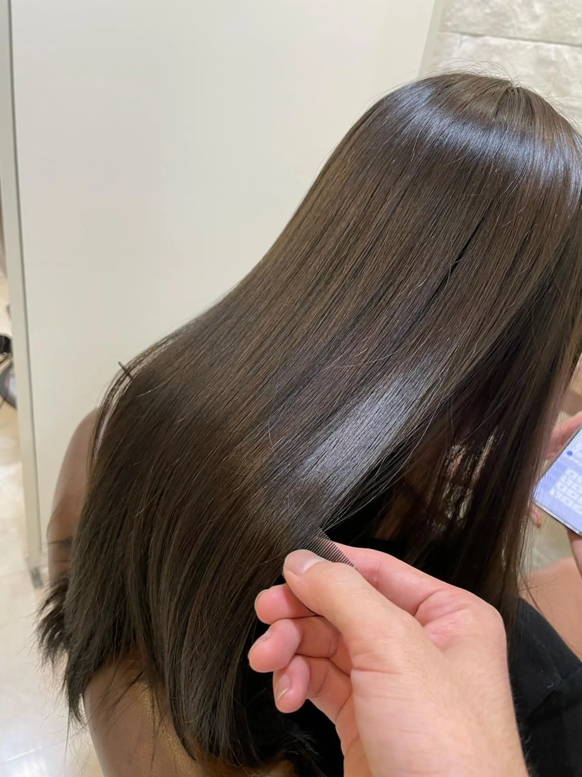 セミロング カラー 透明感カラー カット ヘアカラー トリートメント 佐々木 達也のヘアスタイル