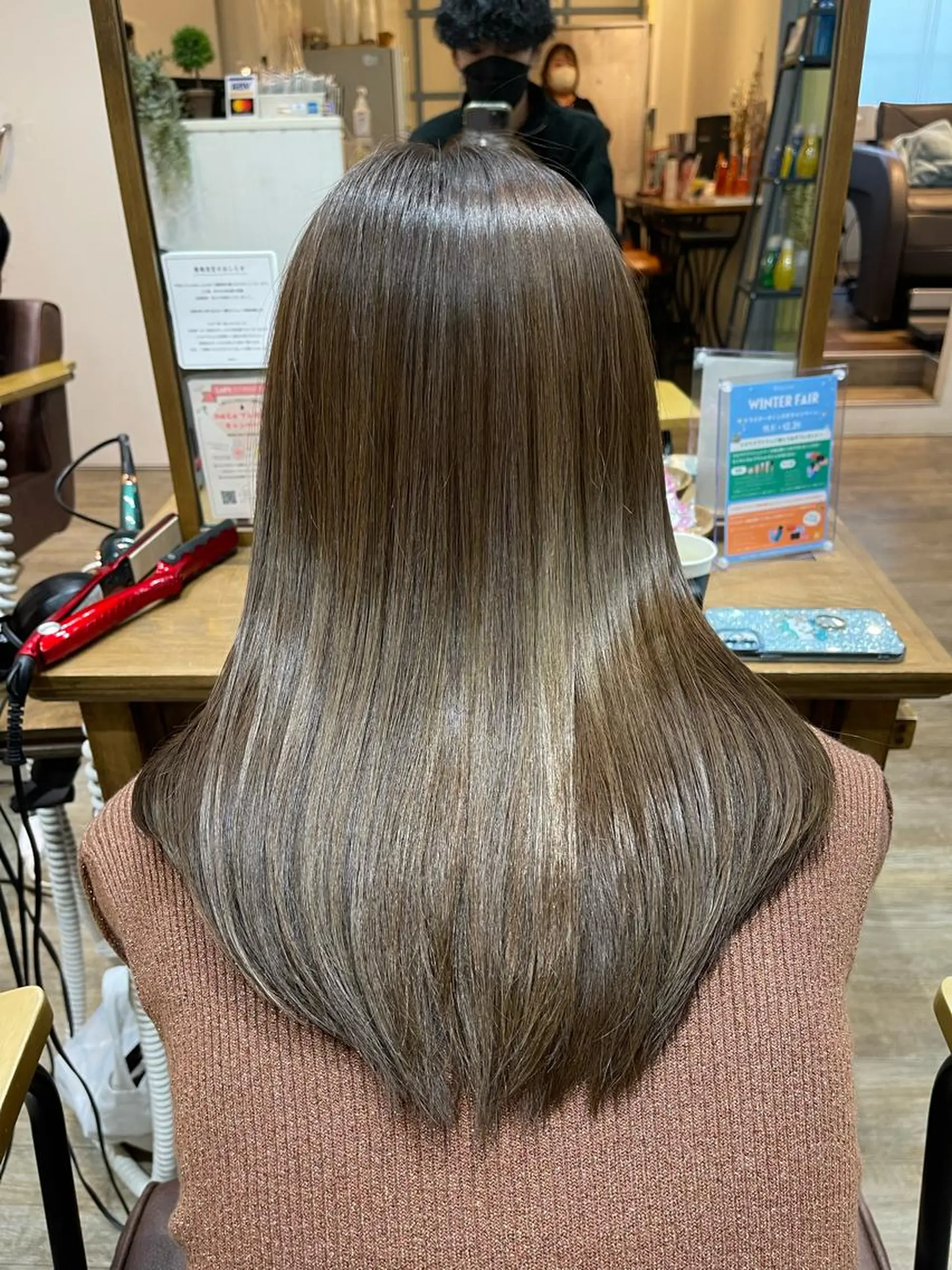 ミディアム カラー 巻ける縮毛矯正✨ 木下晴一朗✨のヘアスタイル